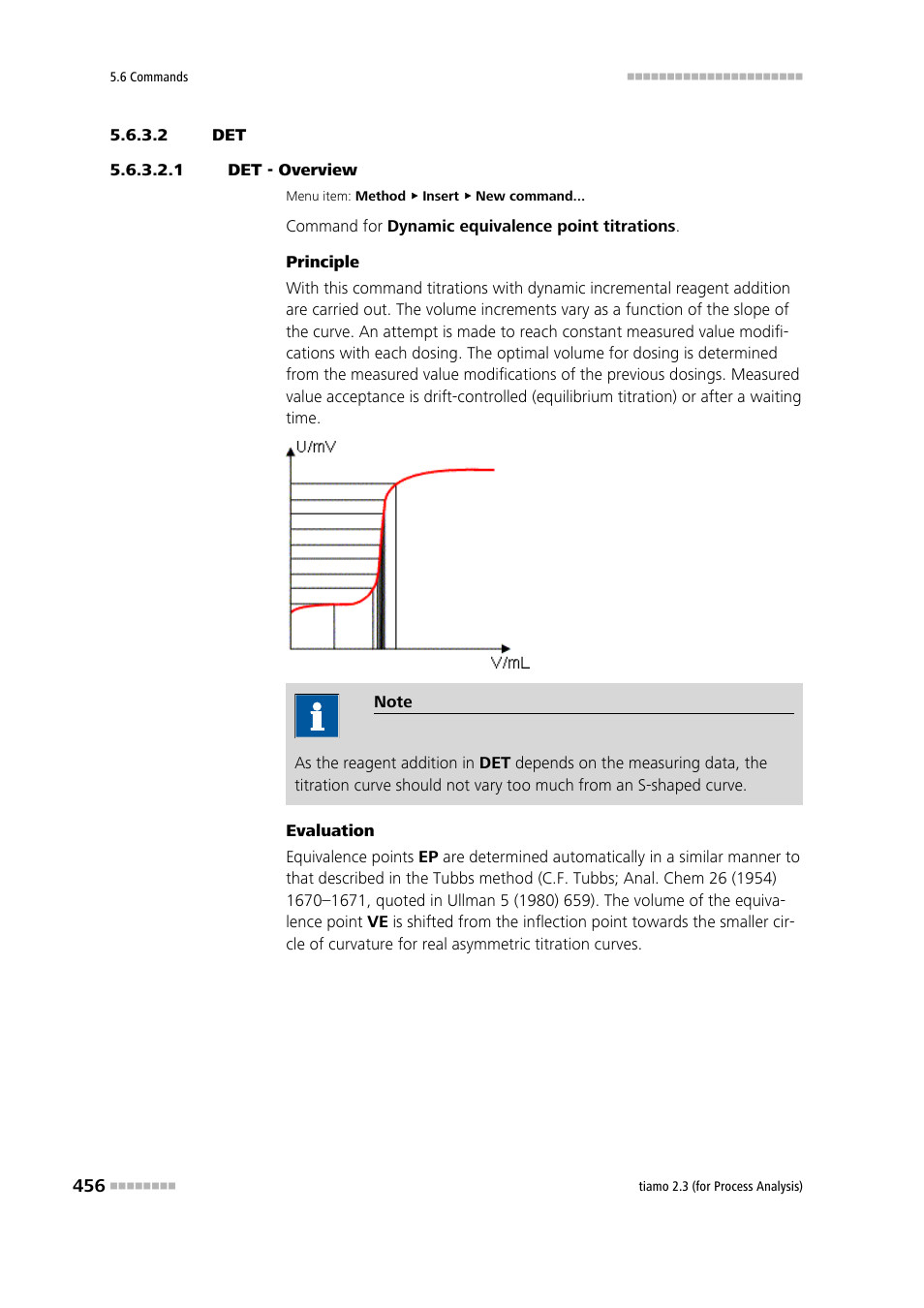 2 det, 1 det - overview | Metrohm tiamo 2.3 (process analysis) User Manual | Page 472 / 1790