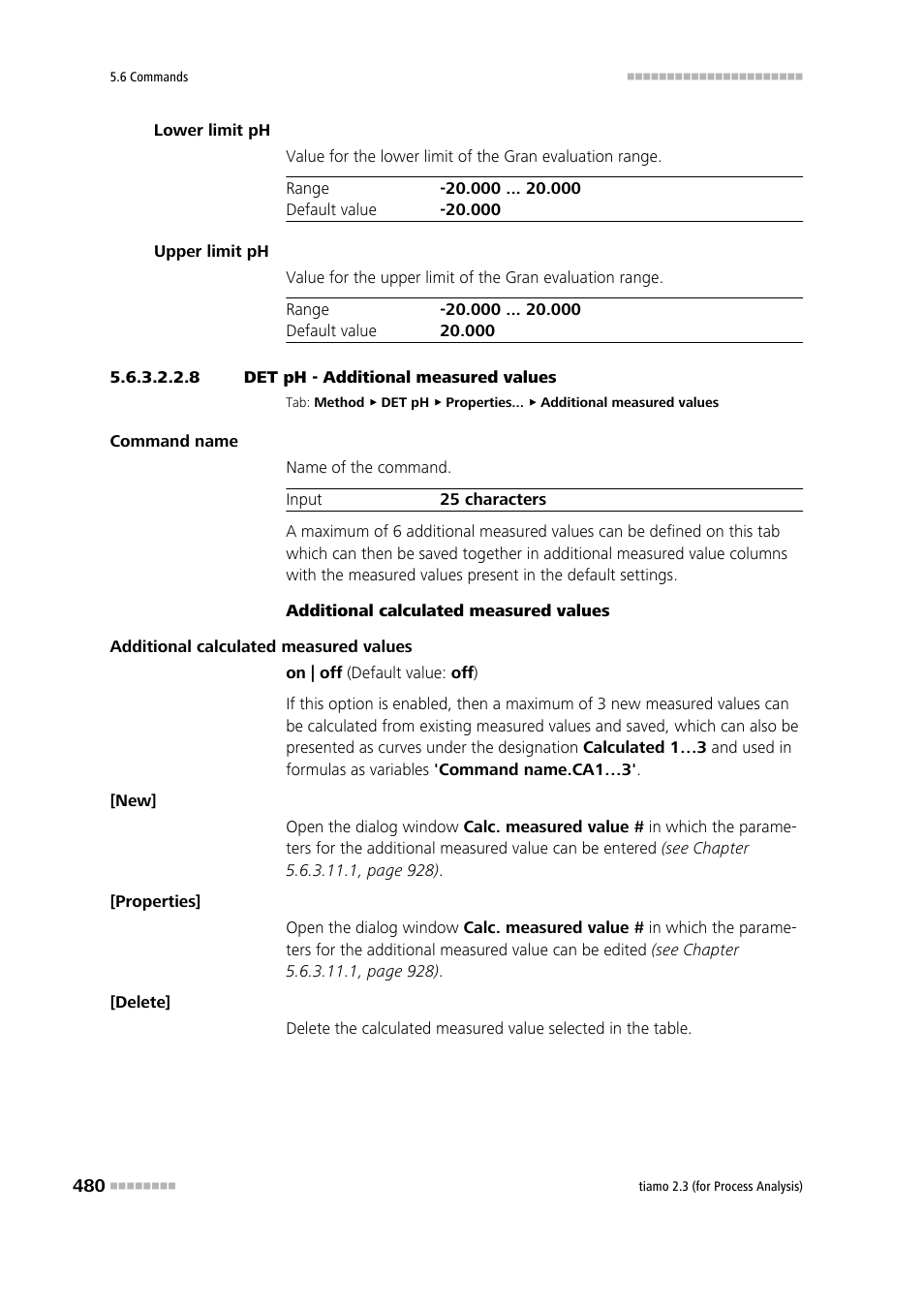 8 det ph - additional measured values, Additional measured values | Metrohm tiamo 2.3 (process analysis) User Manual | Page 496 / 1790