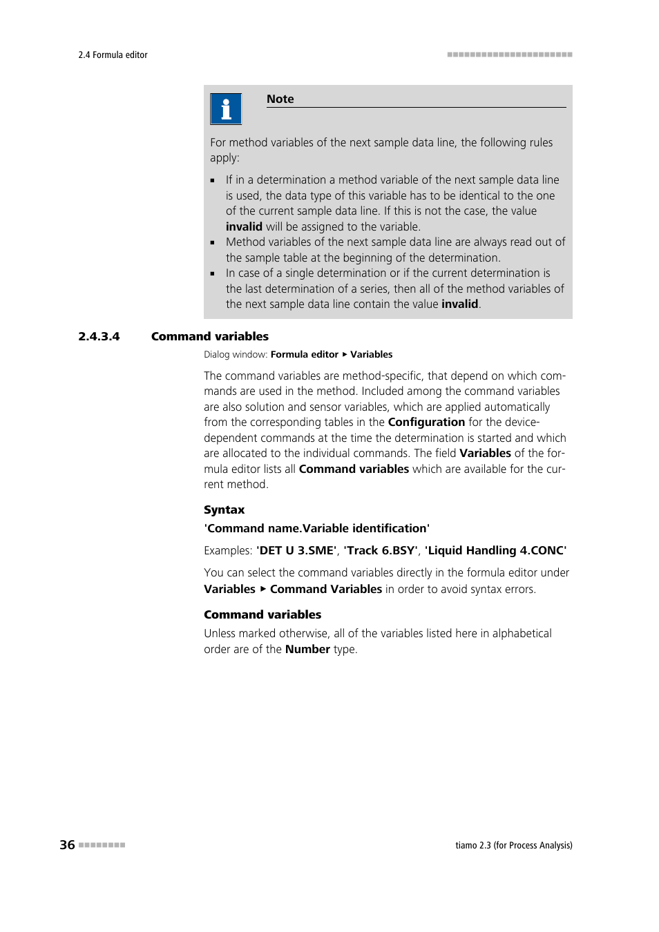 4 command variables, Command variables | Metrohm tiamo 2.3 (process analysis) User Manual | Page 52 / 1790