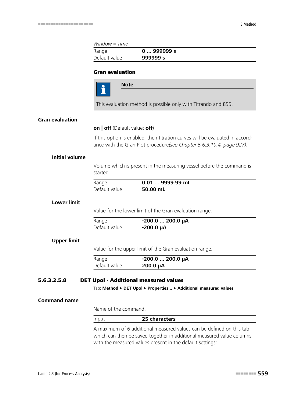 8 det upol - additional measured values, Additional measured values | Metrohm tiamo 2.3 (process analysis) User Manual | Page 575 / 1790