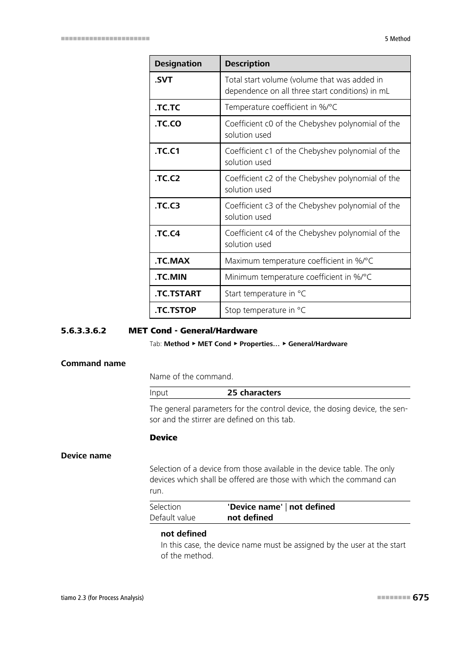 2 met cond - general/hardware, General/hardware | Metrohm tiamo 2.3 (process analysis) User Manual | Page 691 / 1790