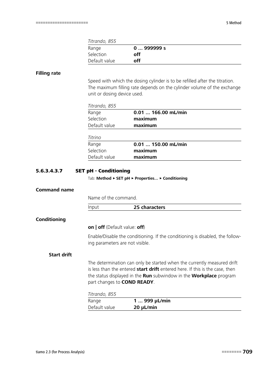 7 set ph - conditioning, Conditioning | Metrohm tiamo 2.3 (process analysis) User Manual | Page 725 / 1790