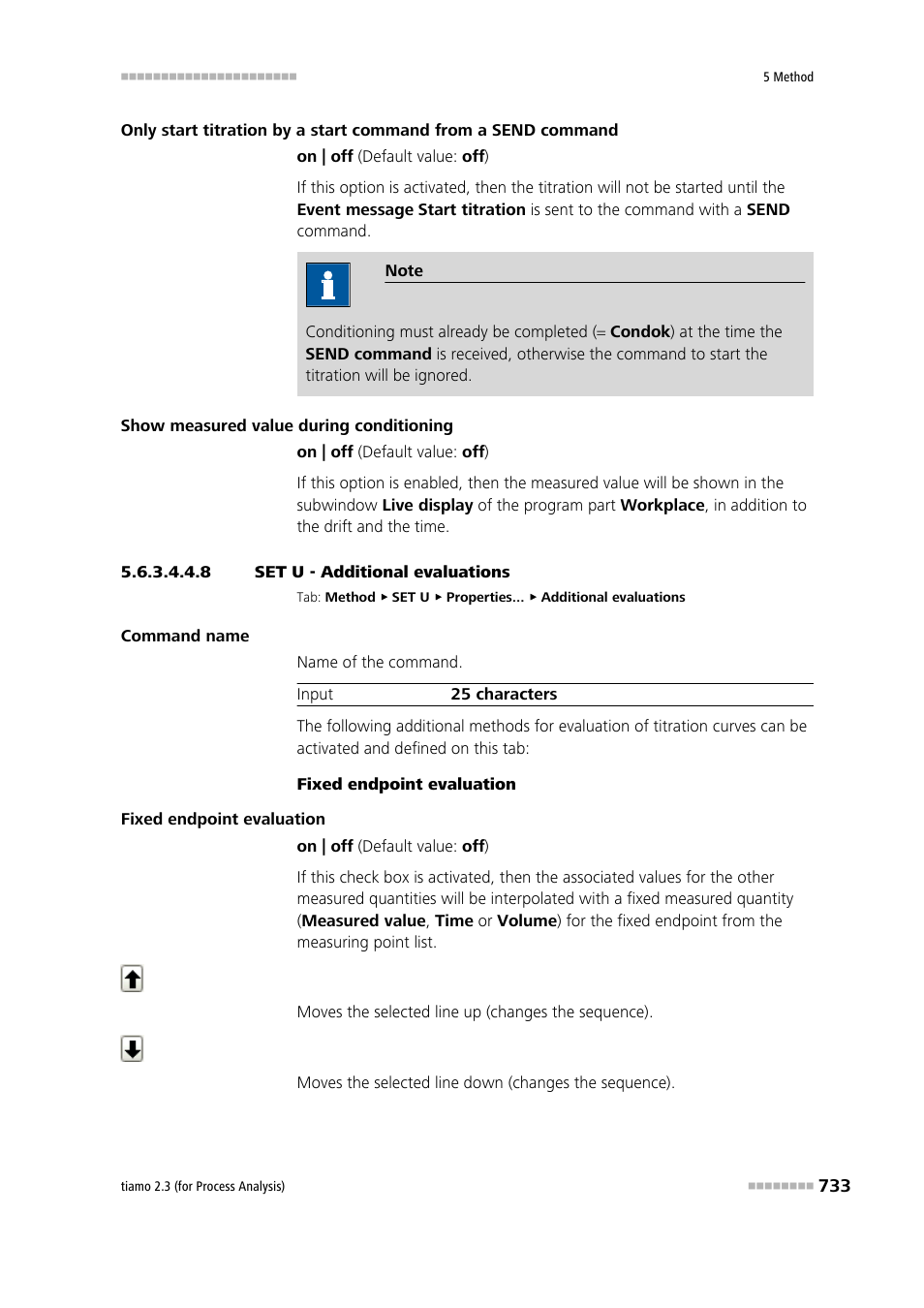 8 set u - additional evaluations, Additional evaluations | Metrohm tiamo 2.3 (process analysis) User Manual | Page 749 / 1790