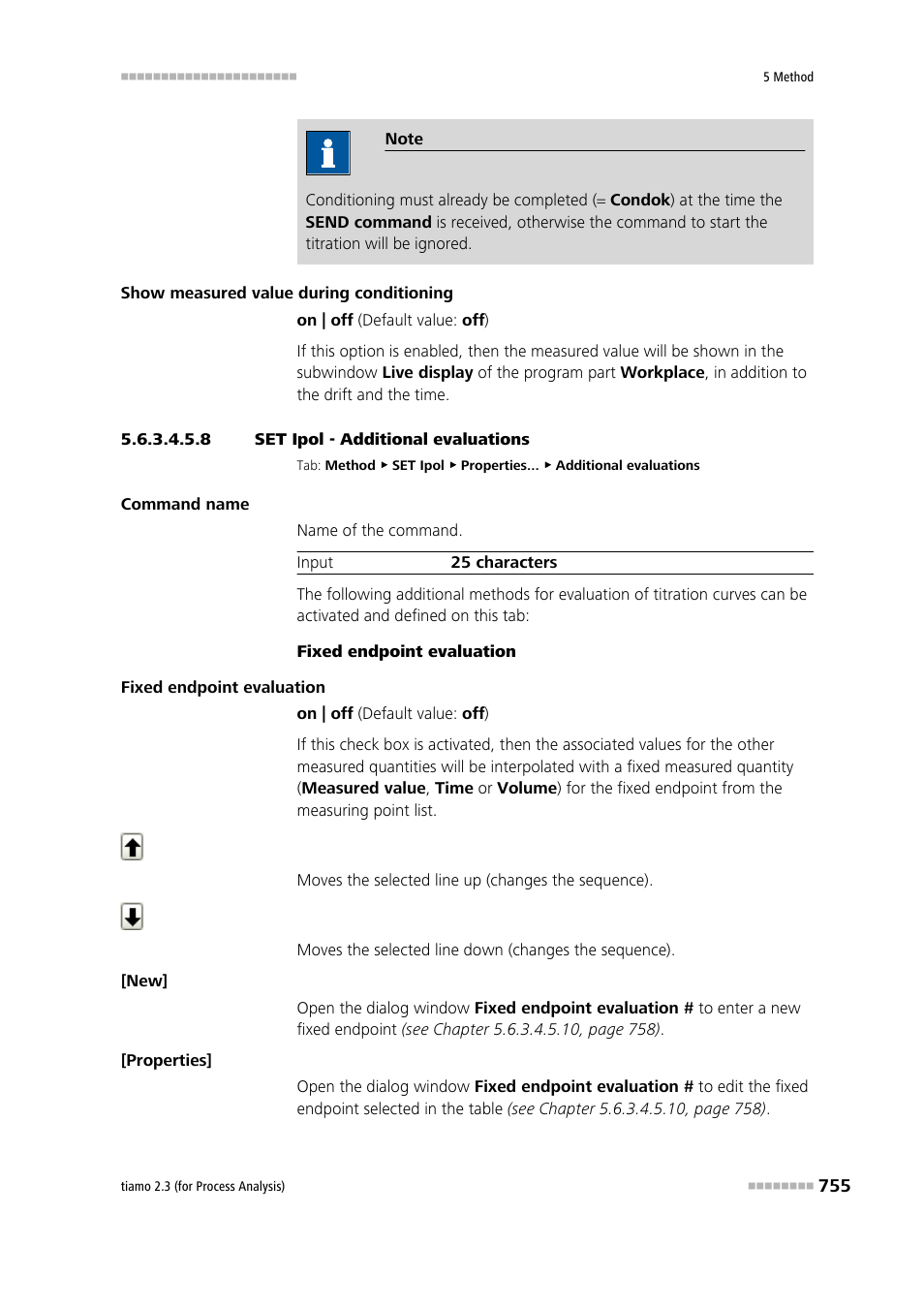 8 set ipol - additional evaluations, Additional evaluations | Metrohm tiamo 2.3 (process analysis) User Manual | Page 771 / 1790