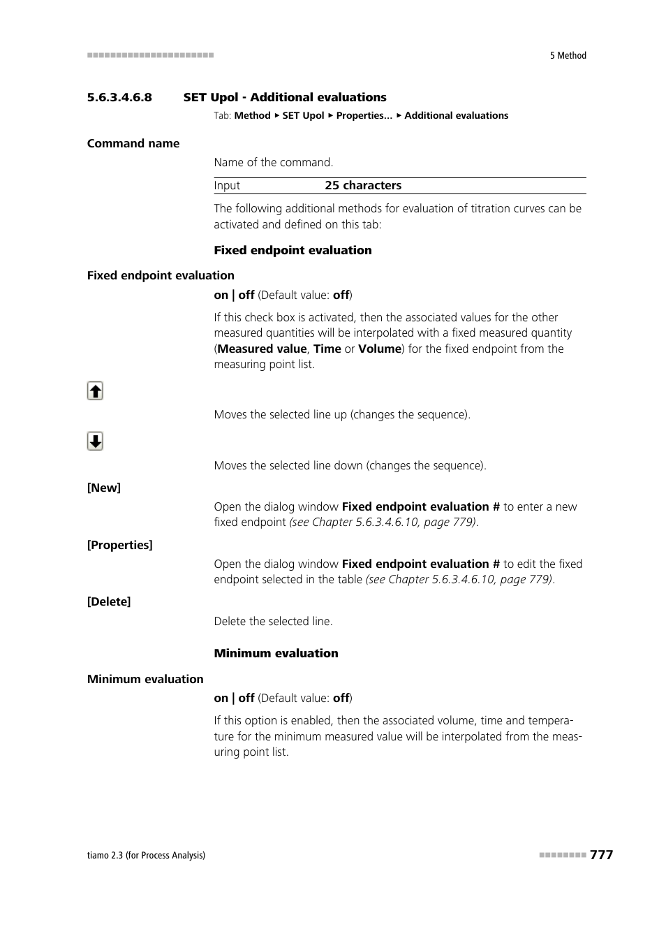 8 set upol - additional evaluations, Additional evaluations | Metrohm tiamo 2.3 (process analysis) User Manual | Page 793 / 1790