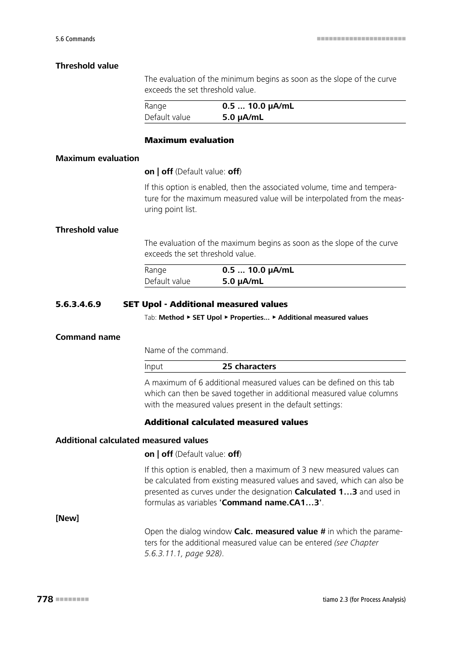 9 set upol - additional measured values, Additional measured values | Metrohm tiamo 2.3 (process analysis) User Manual | Page 794 / 1790