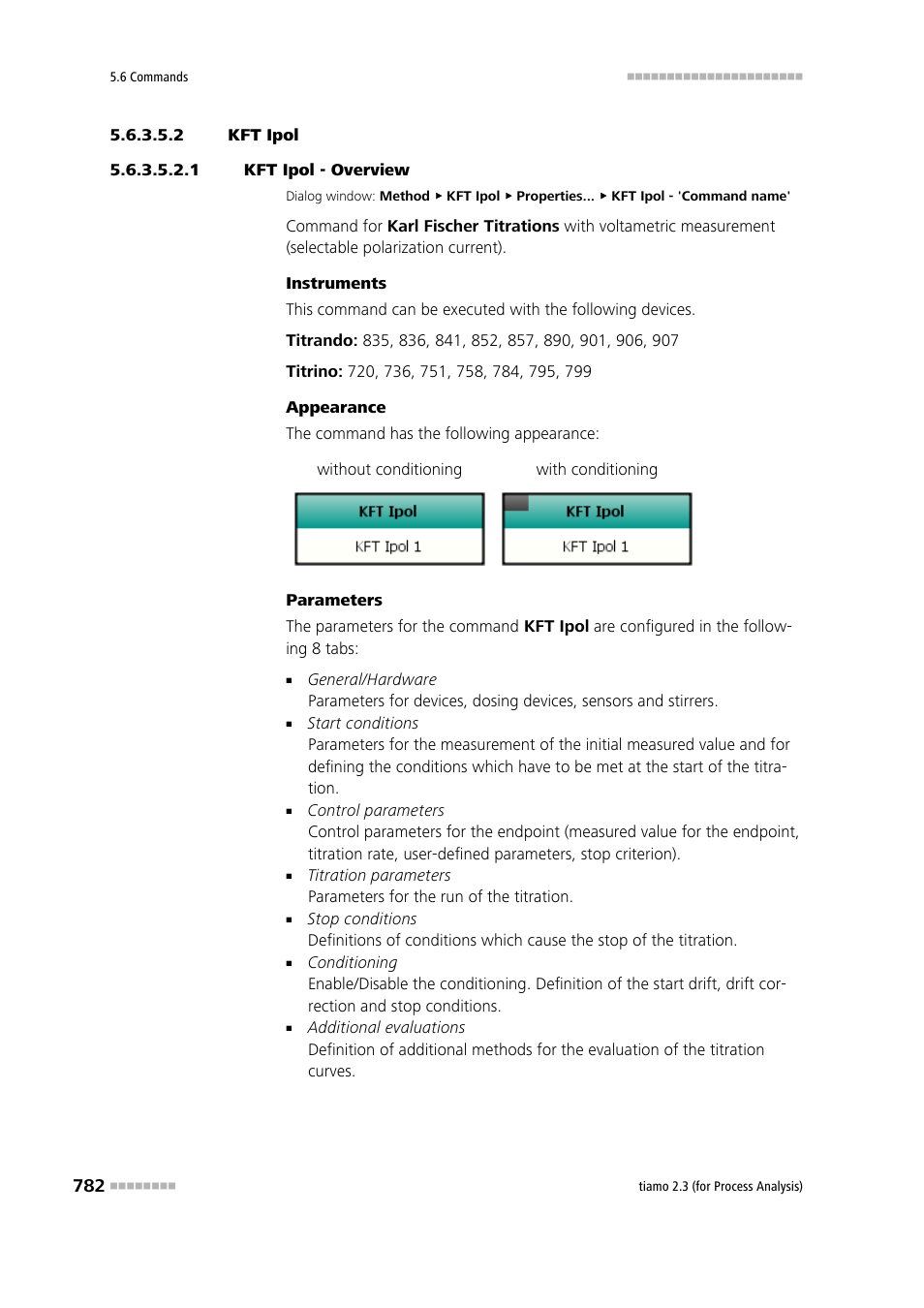 2 kft ipol, 1 kft ipol - overview | Metrohm tiamo 2.3 (process analysis) User Manual | Page 798 / 1790