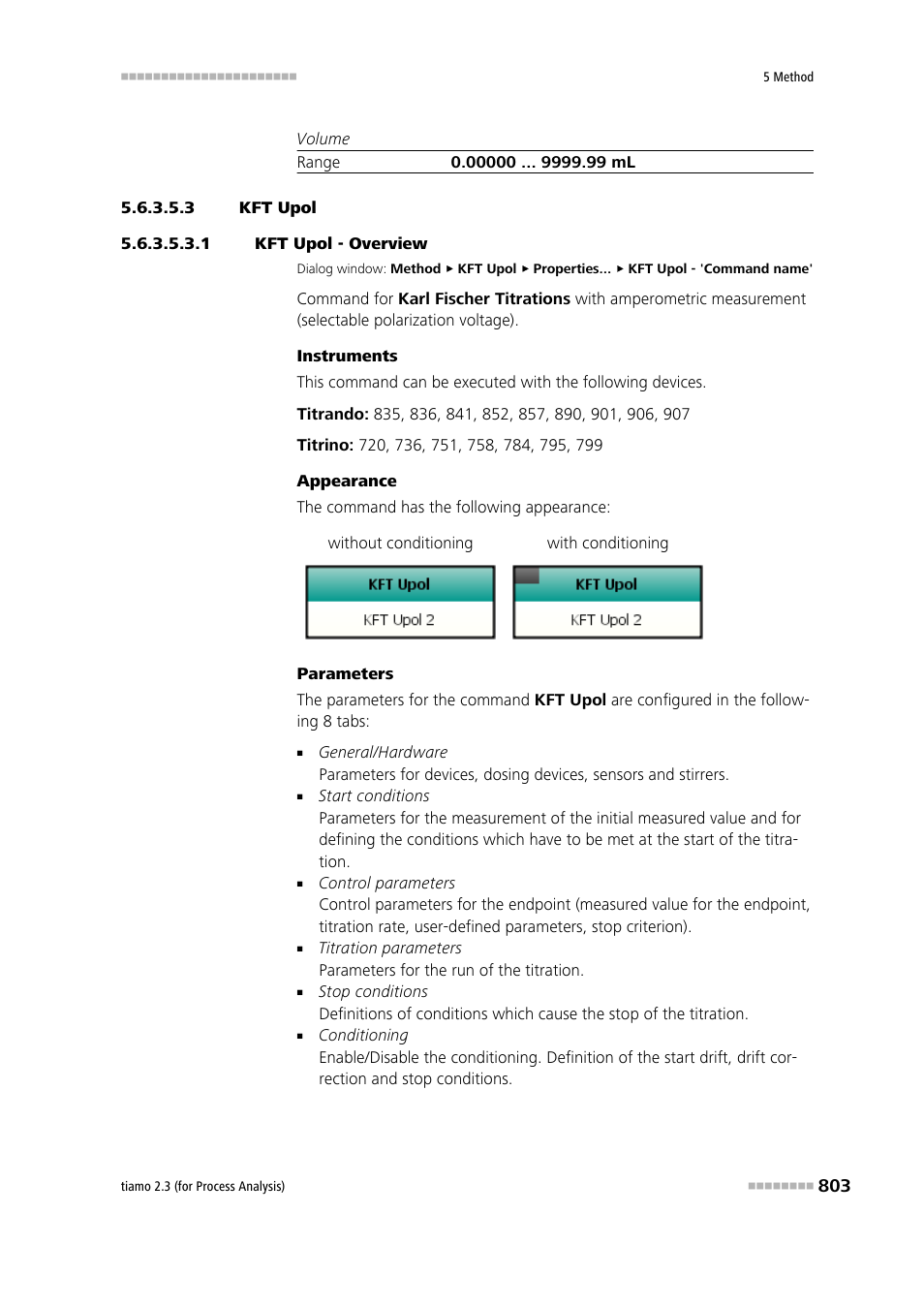 3 kft upol, 1 kft upol - overview | Metrohm tiamo 2.3 (process analysis) User Manual | Page 819 / 1790