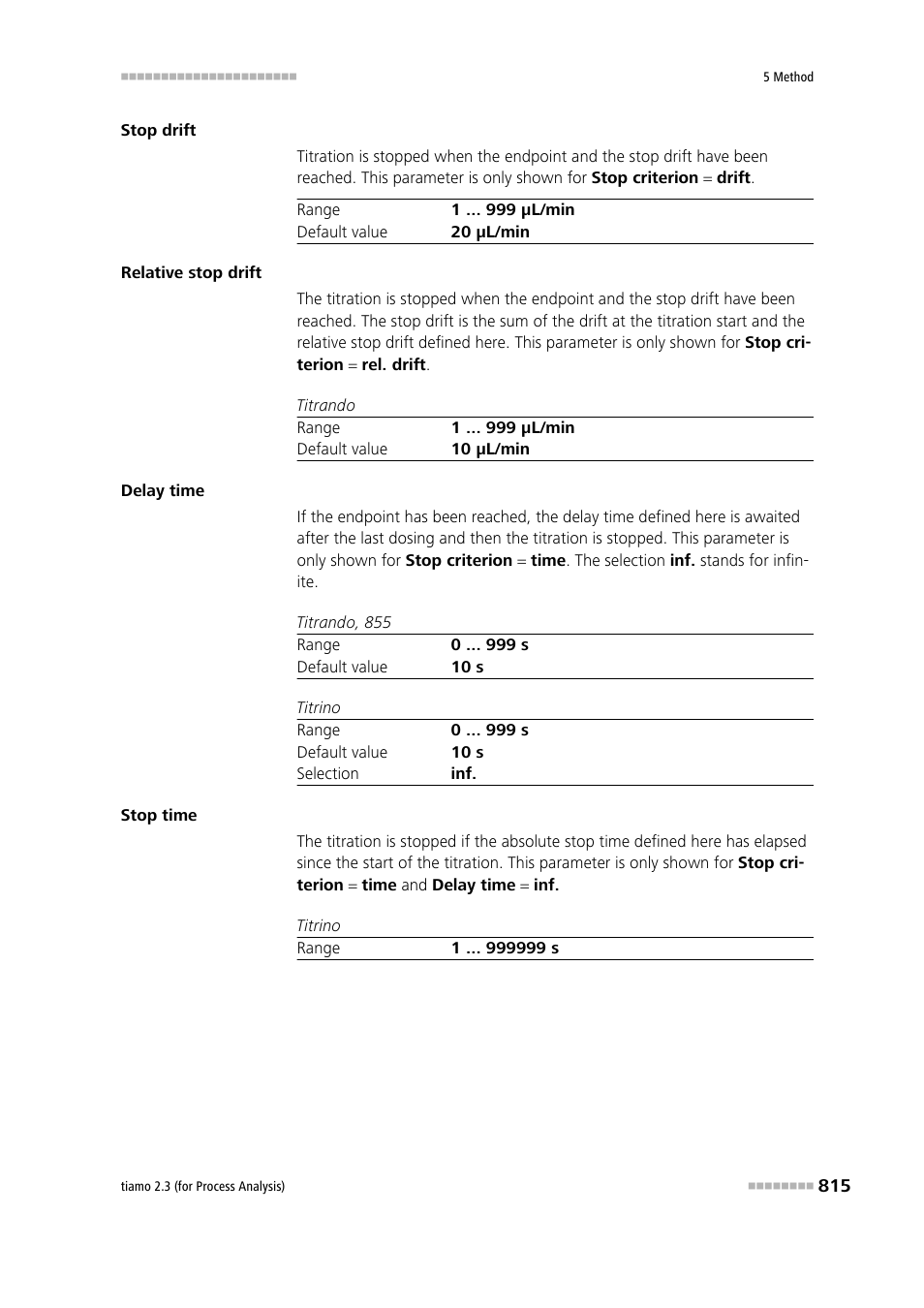 Metrohm tiamo 2.3 (process analysis) User Manual | Page 831 / 1790