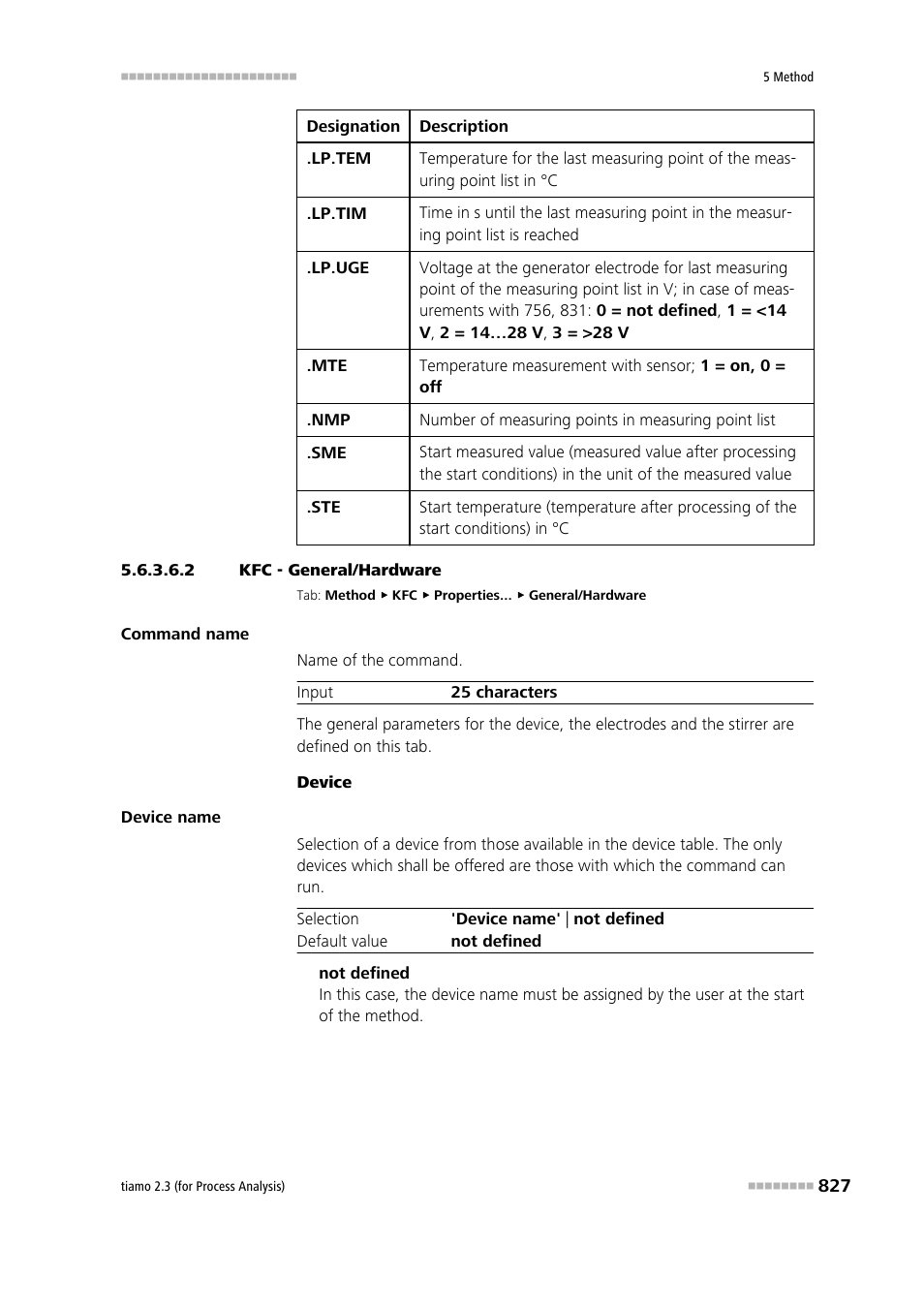 2 kfc - general/hardware | Metrohm tiamo 2.3 (process analysis) User Manual | Page 843 / 1790