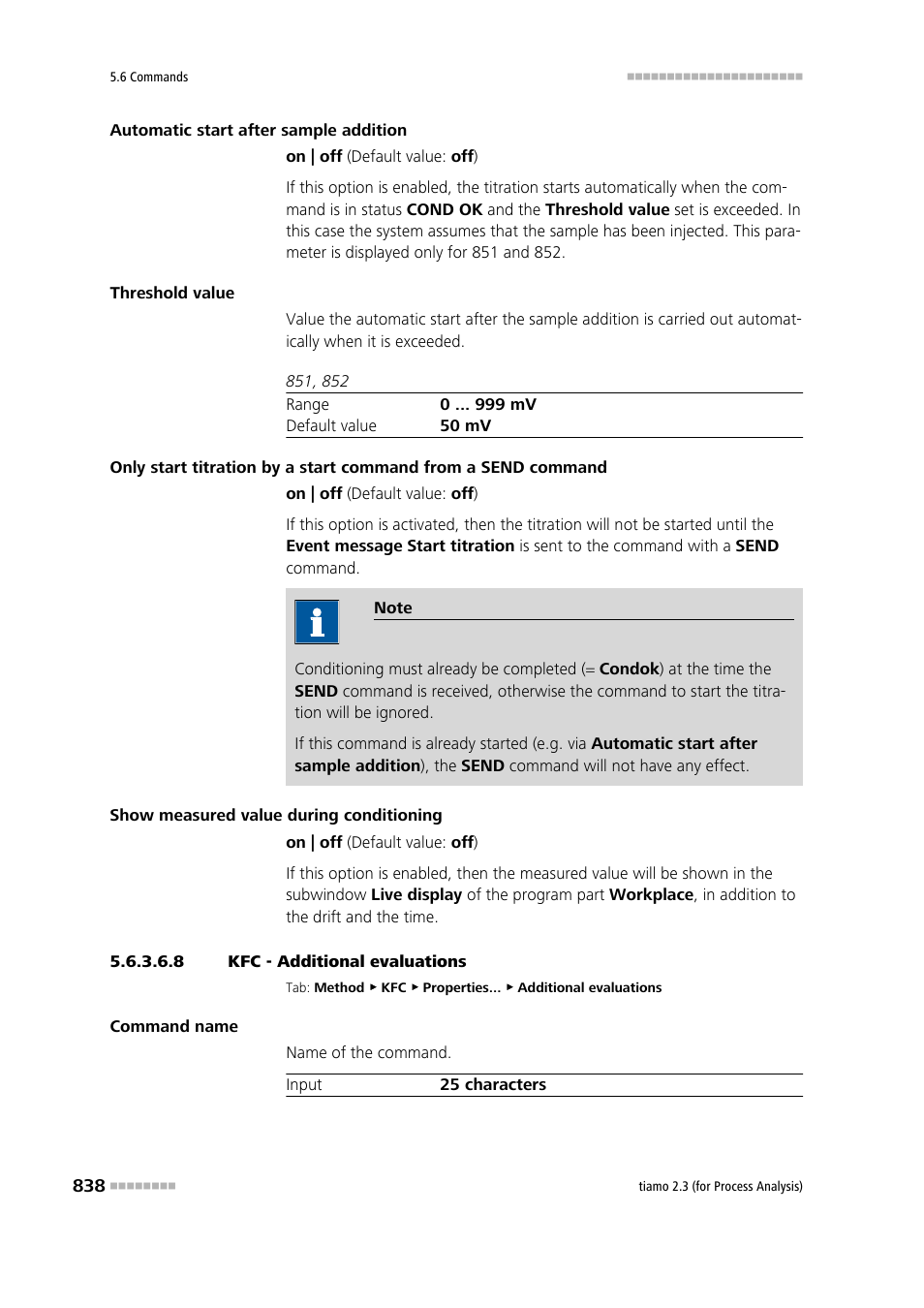 8 kfc - additional evaluations, Additional evaluations | Metrohm tiamo 2.3 (process analysis) User Manual | Page 854 / 1790