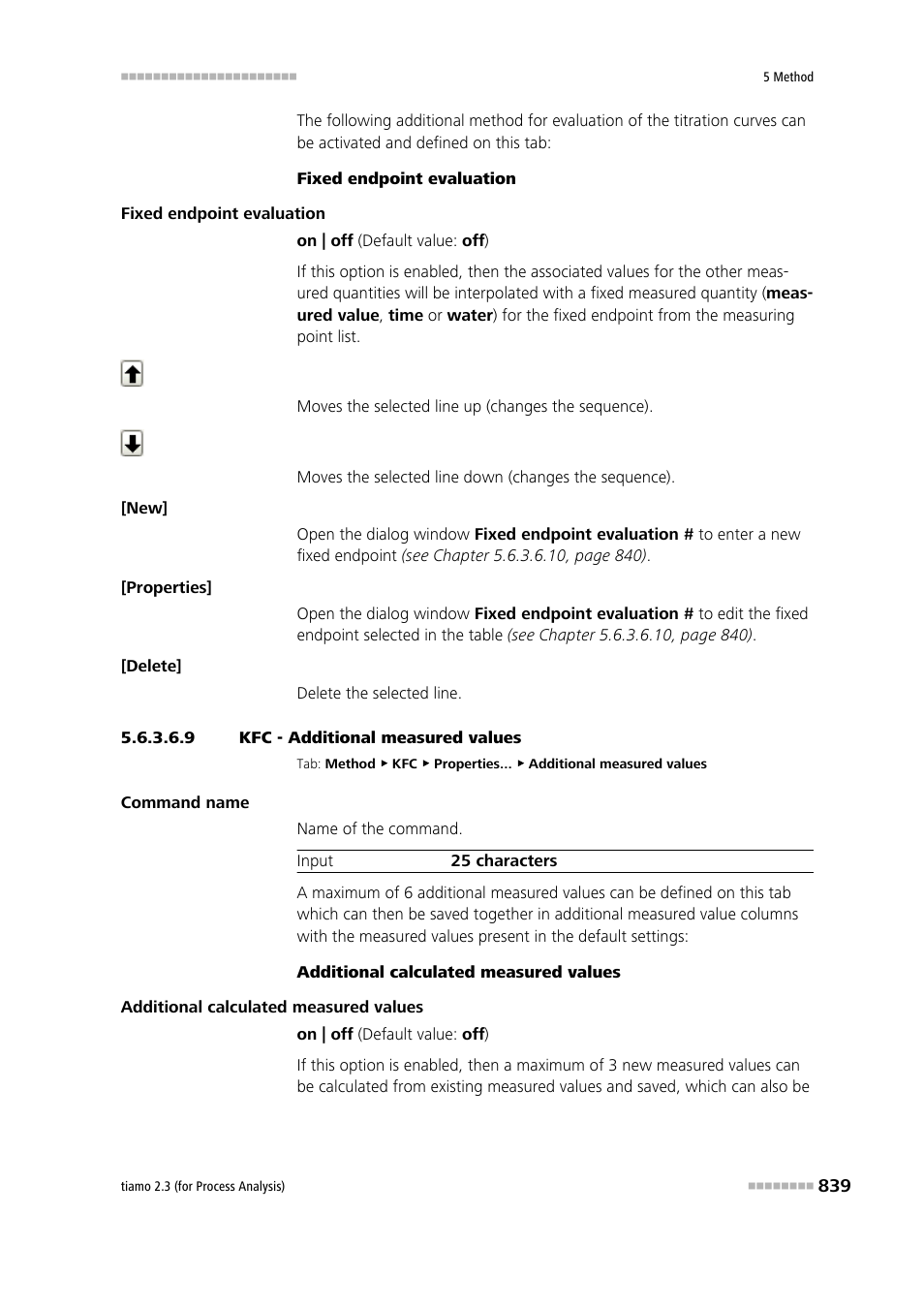 9 kfc - additional measured values, Additional measured values | Metrohm tiamo 2.3 (process analysis) User Manual | Page 855 / 1790
