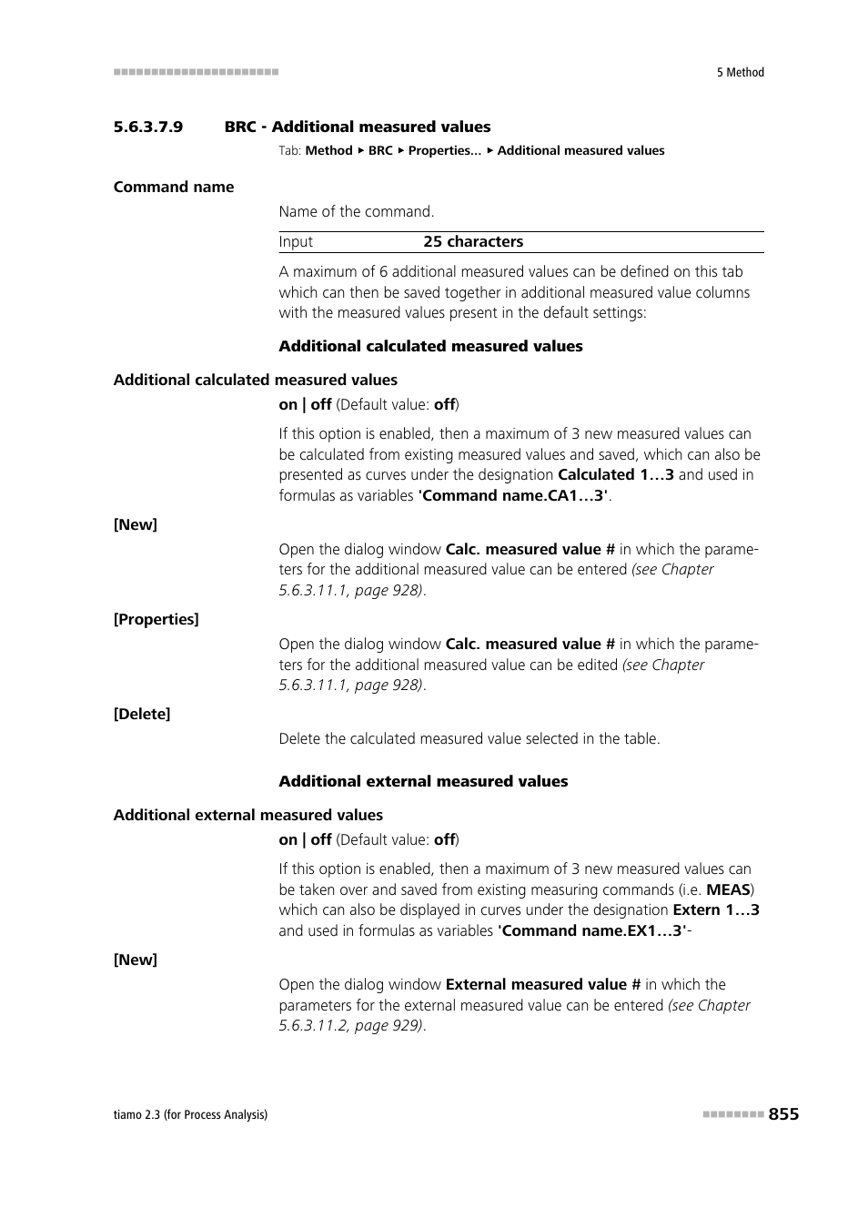 9 brc - additional measured values, Additional measured values | Metrohm tiamo 2.3 (process analysis) User Manual | Page 871 / 1790