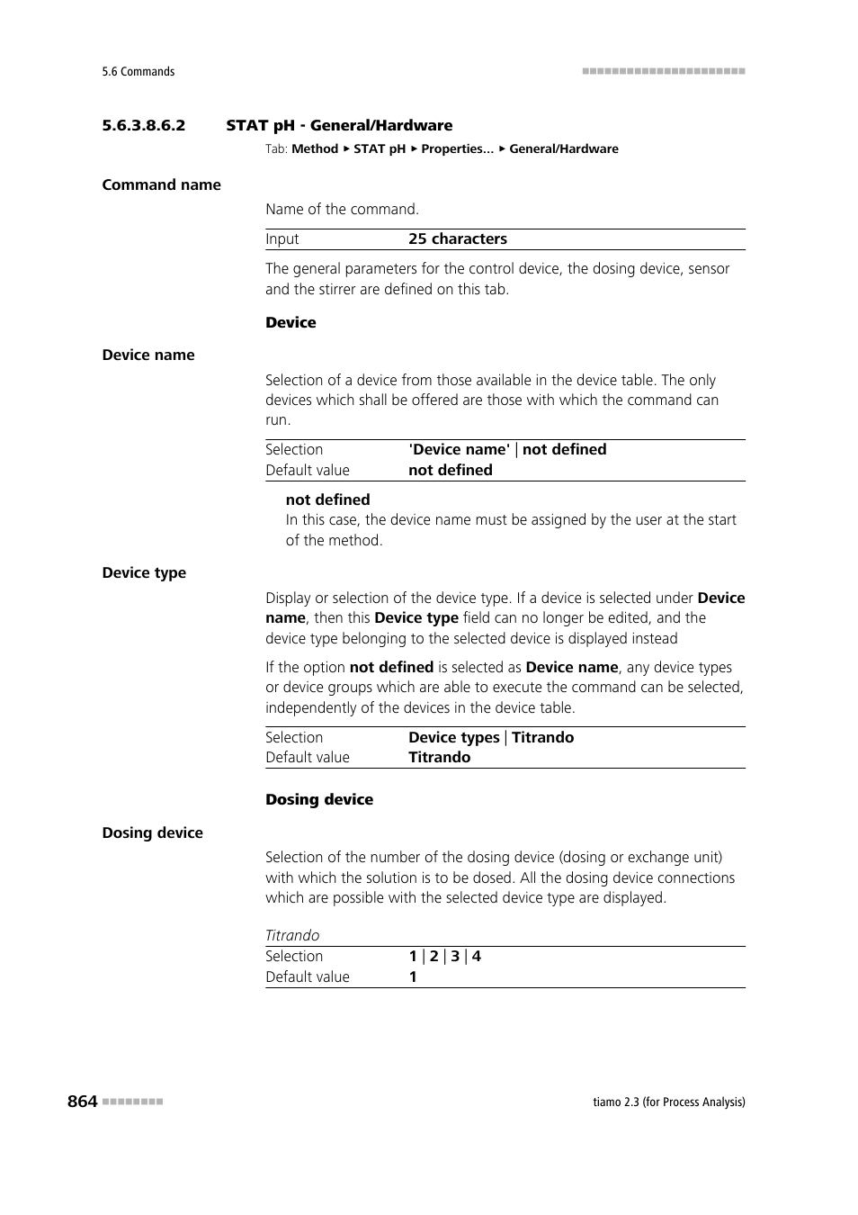 2 stat ph - general/hardware, General/hardware | Metrohm tiamo 2.3 (process analysis) User Manual | Page 880 / 1790