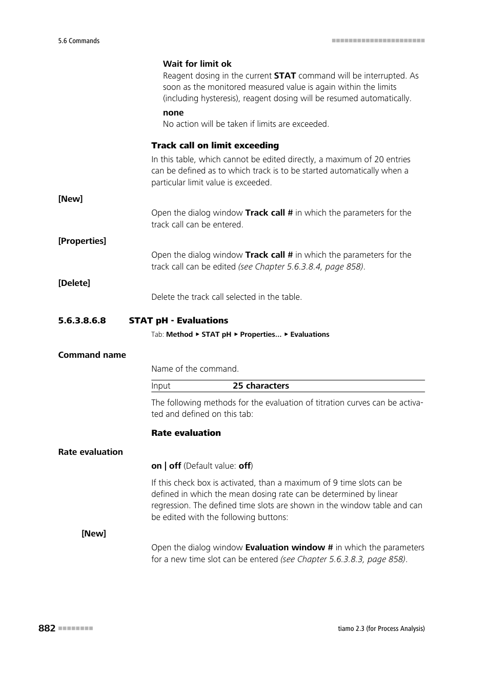 8 stat ph - evaluations, Evaluations | Metrohm tiamo 2.3 (process analysis) User Manual | Page 898 / 1790