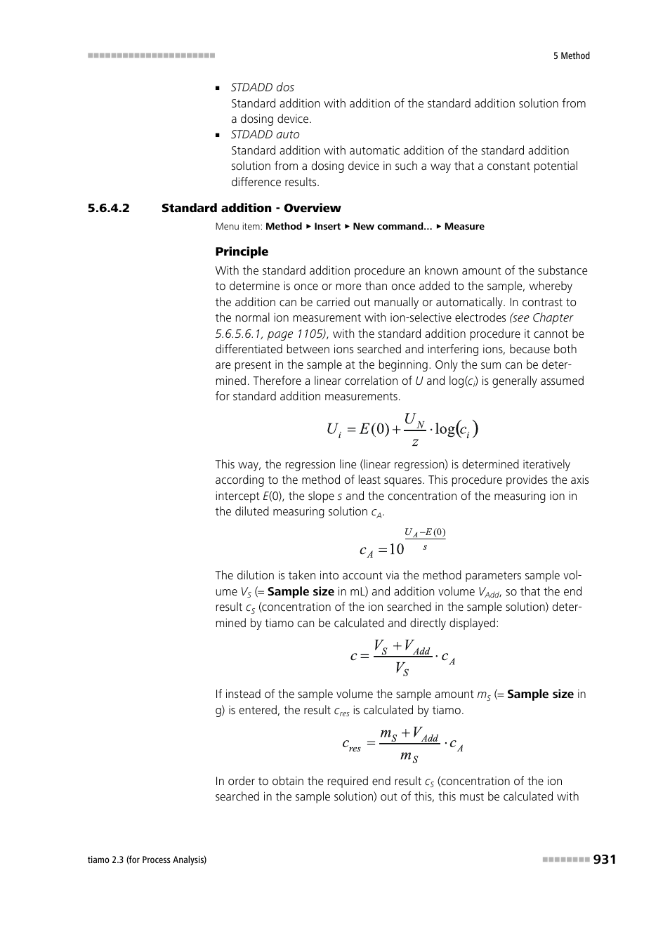 2 standard addition - overview, Stdadd | Metrohm tiamo 2.3 (process analysis) User Manual | Page 947 / 1790