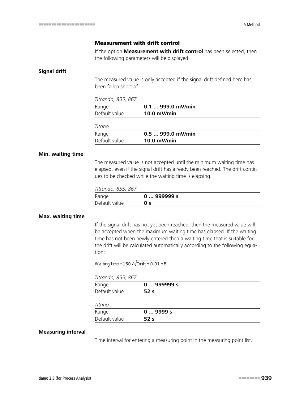 Metrohm tiamo 2.3 (process analysis) User Manual | Page 955 / 1790