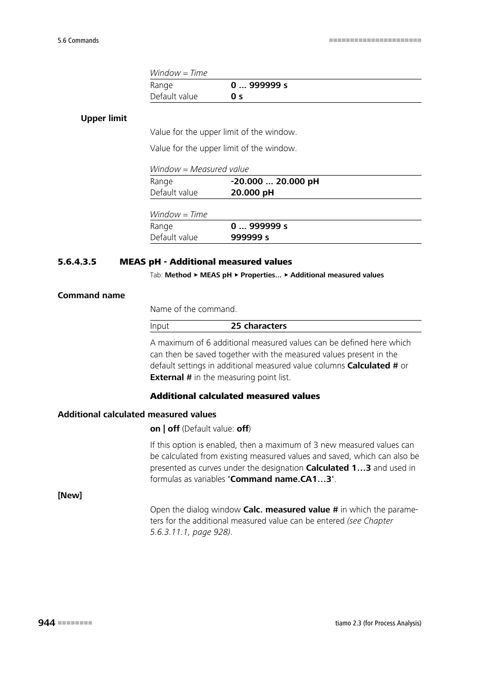 5 meas ph - additional measured values | Metrohm tiamo 2.3 (process analysis) User Manual | Page 960 / 1790