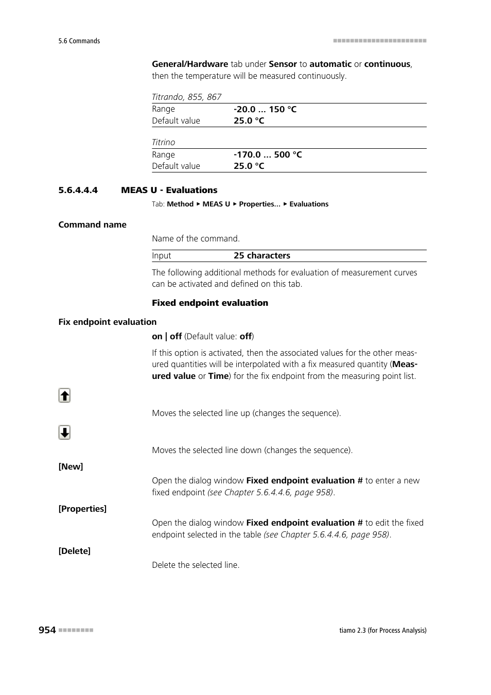 4 meas u - evaluations, Evaluations | Metrohm tiamo 2.3 (process analysis) User Manual | Page 970 / 1790