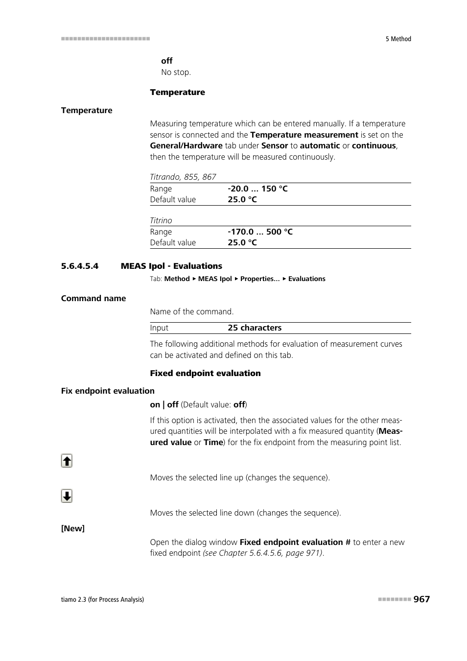 4 meas ipol - evaluations, Evaluations | Metrohm tiamo 2.3 (process analysis) User Manual | Page 983 / 1790