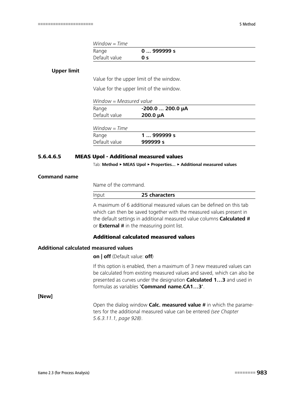 5 meas upol - additional measured values, Additional measured values | Metrohm tiamo 2.3 (process analysis) User Manual | Page 999 / 1790