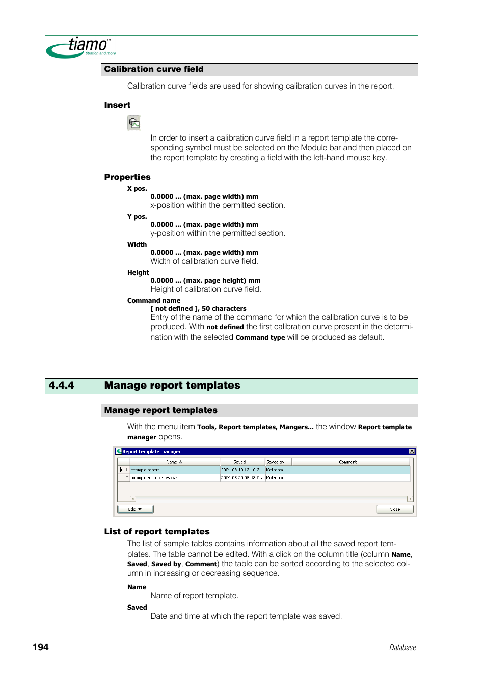 4 manage report templates | Metrohm tiamo 1.0 Manual User Manual | Page 218 / 714