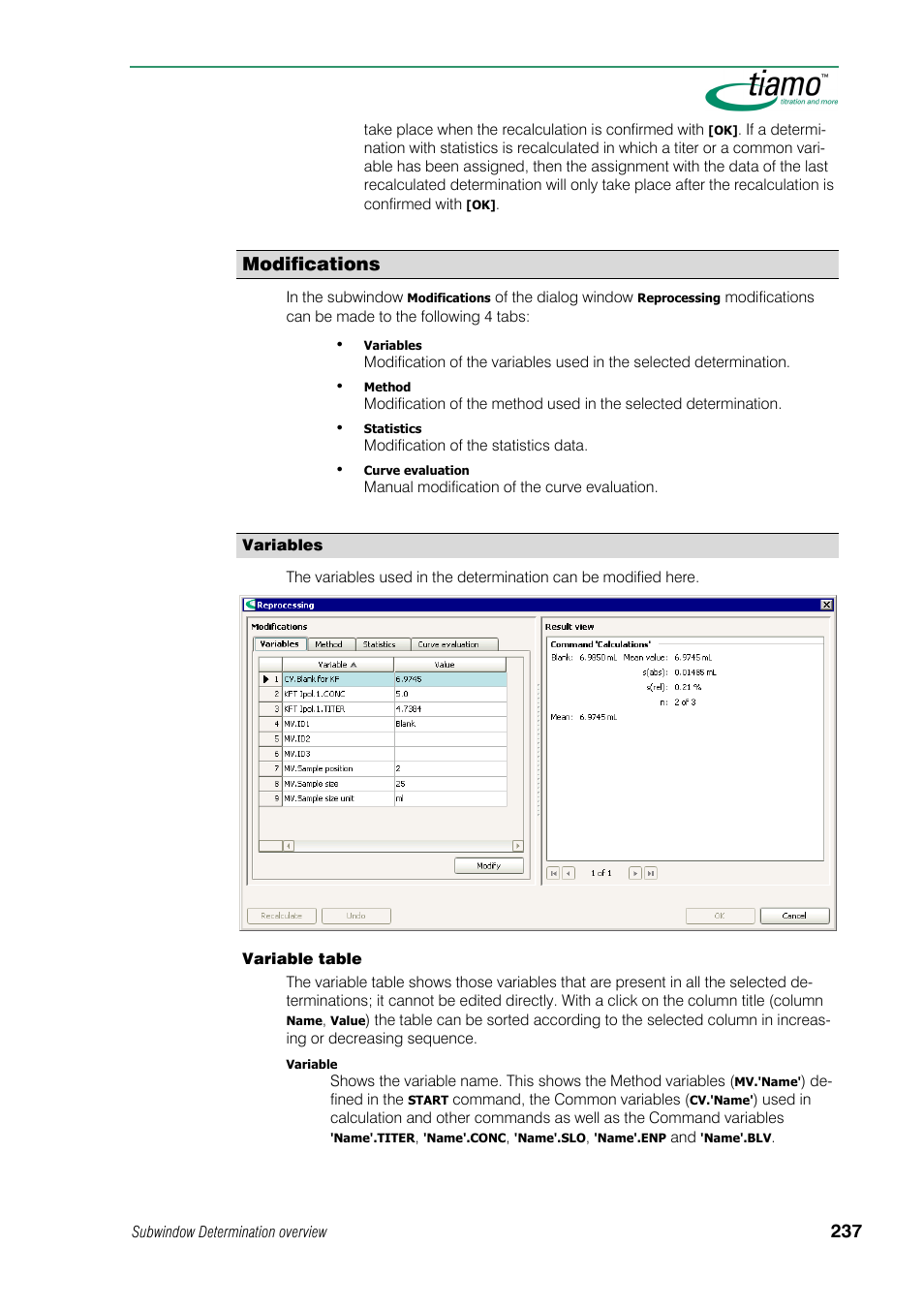Modifications | Metrohm tiamo 1.0 Manual User Manual | Page 261 / 714