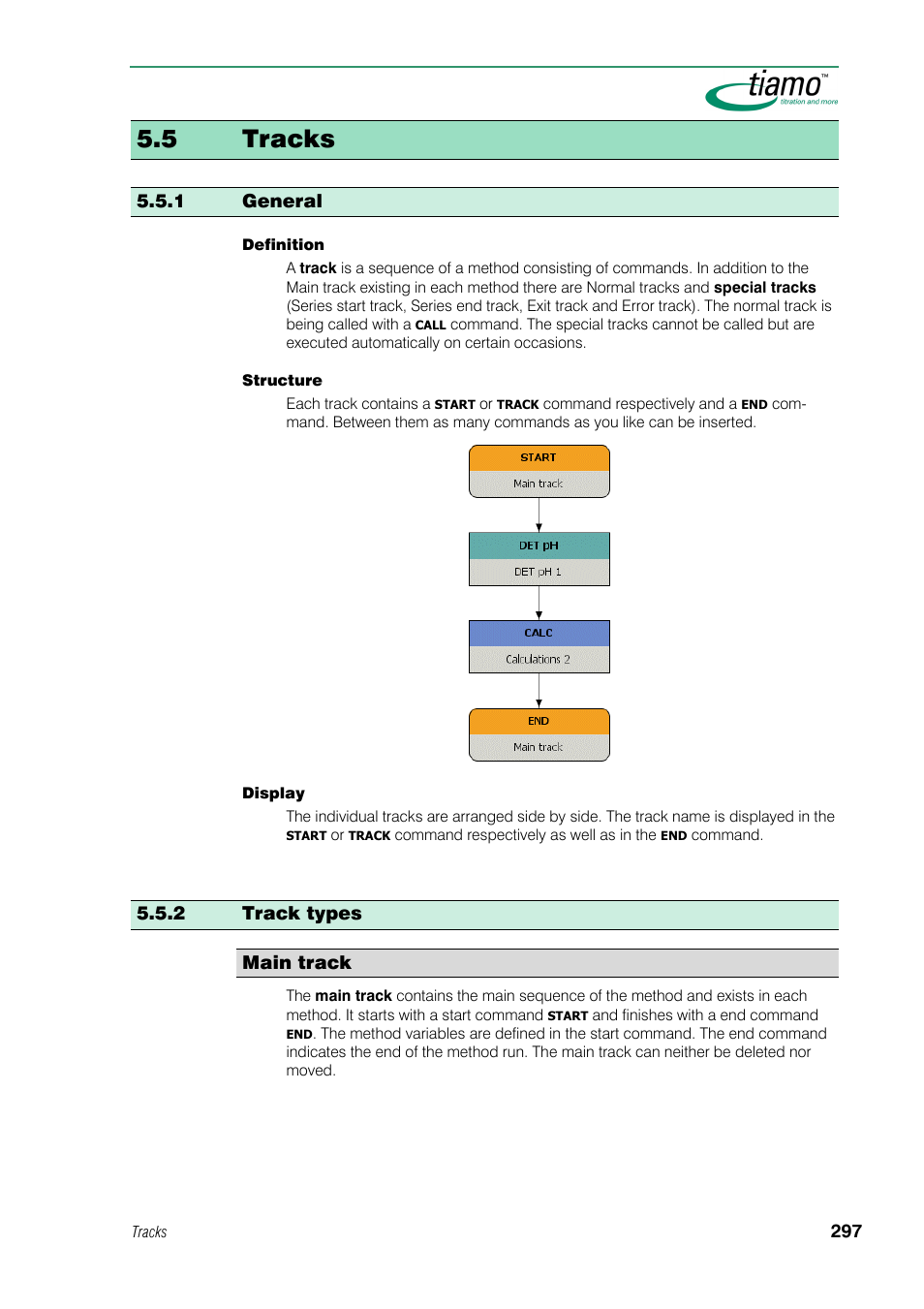 5 tracks, 1 general, 2 track types | Metrohm tiamo 1.0 Manual User Manual | Page 321 / 714