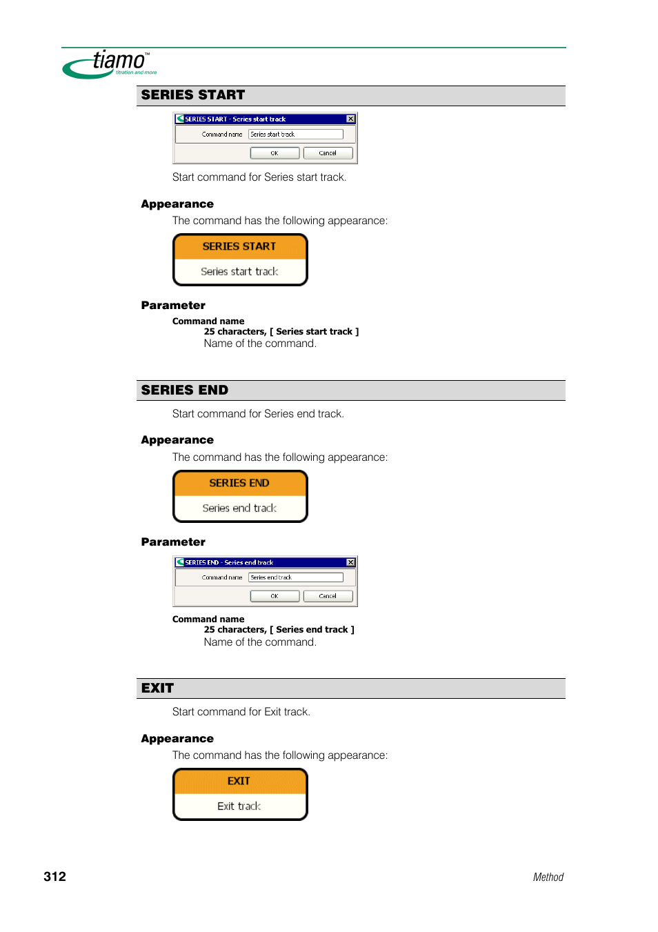 Series start, Series end, Exit | Metrohm tiamo 1.0 Manual User Manual | Page 336 / 714