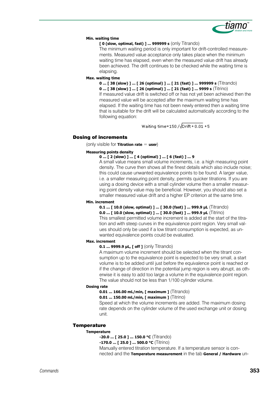 Metrohm tiamo 1.0 Manual User Manual | Page 377 / 714