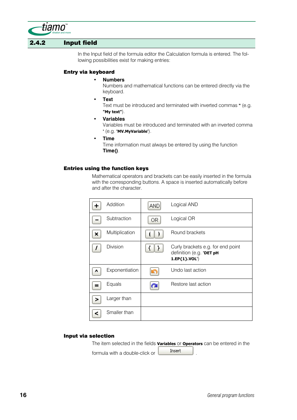 2 input field | Metrohm tiamo 1.0 Manual User Manual | Page 40 / 714