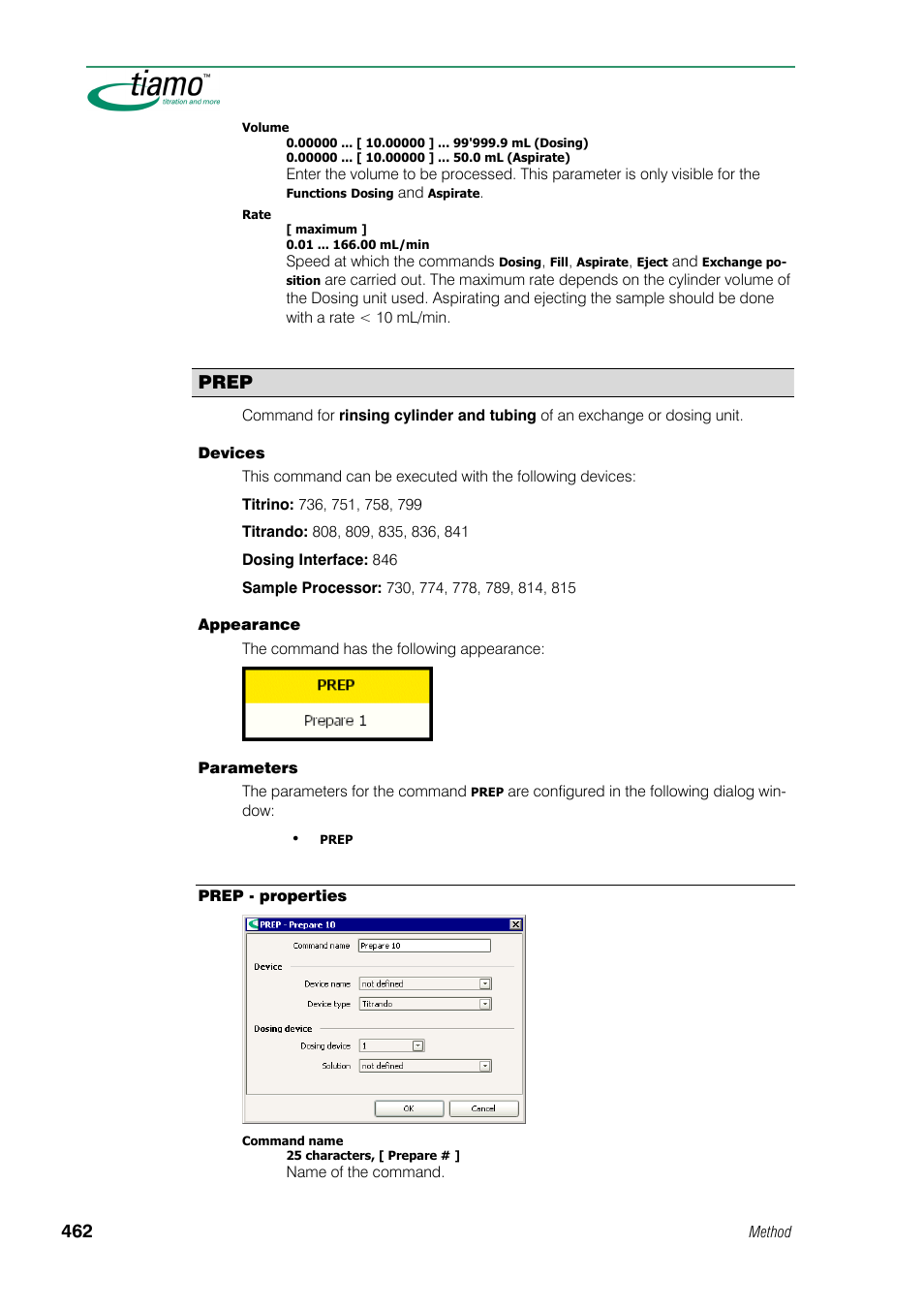 Prep | Metrohm tiamo 1.0 Manual User Manual | Page 486 / 714