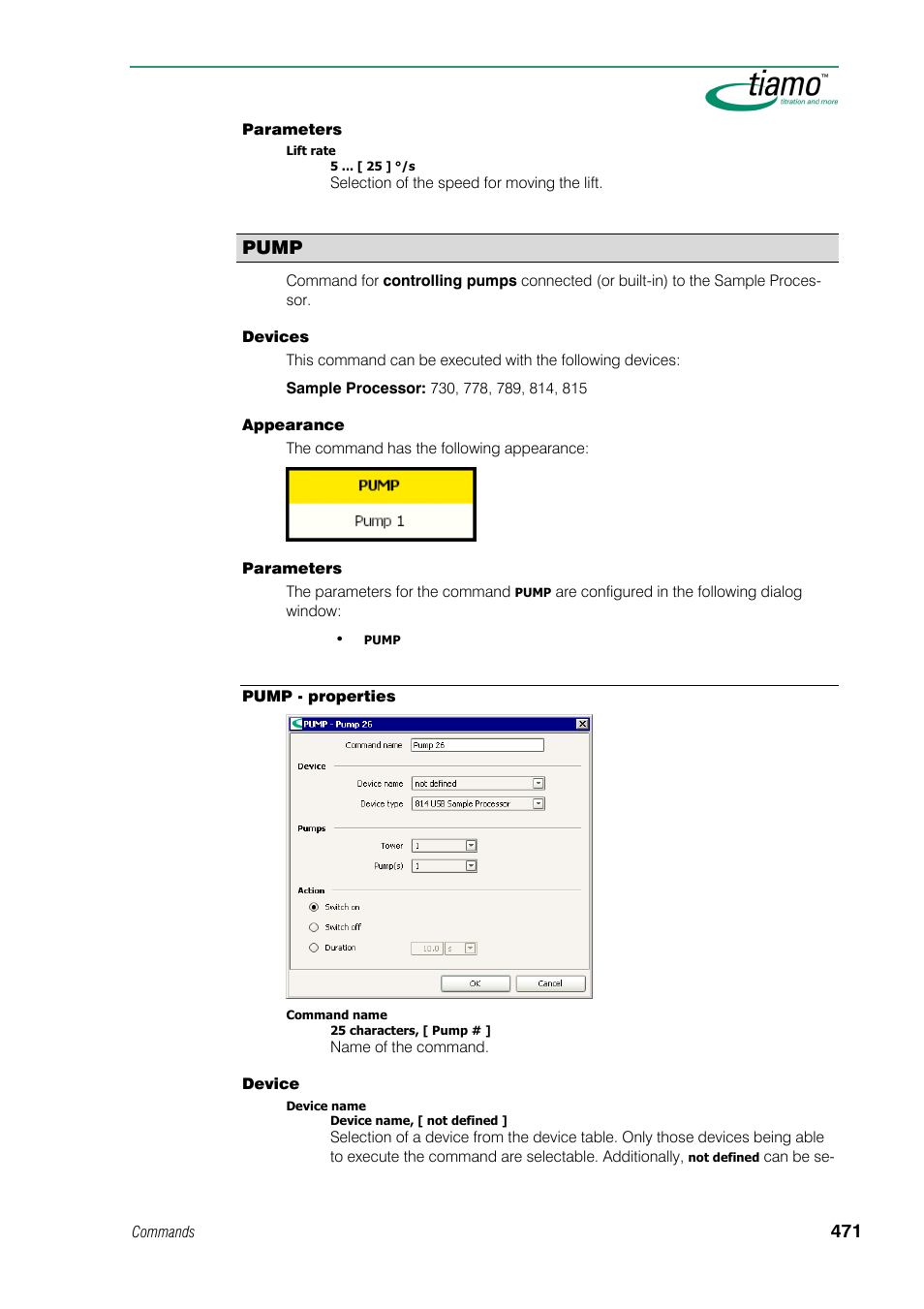 Pump | Metrohm tiamo 1.0 Manual User Manual | Page 495 / 714
