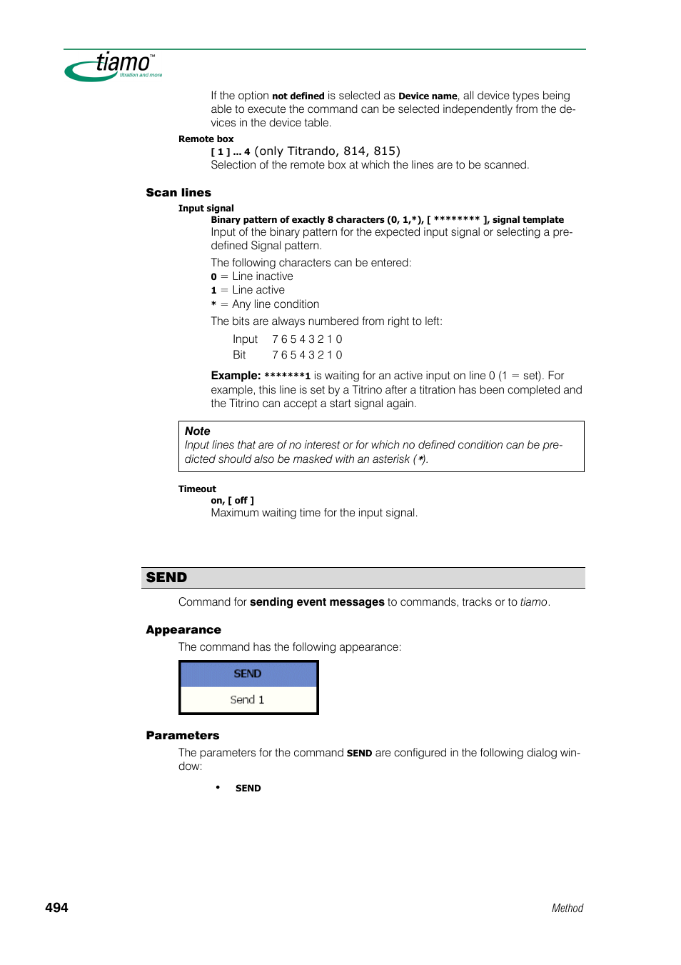 Send | Metrohm tiamo 1.0 Manual User Manual | Page 518 / 714