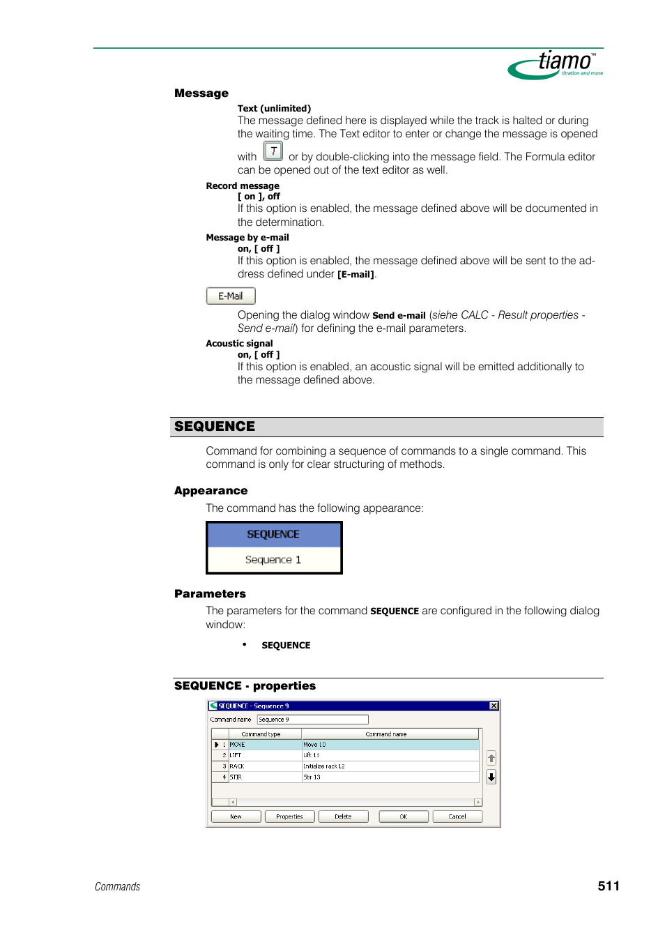 Sequence | Metrohm tiamo 1.0 Manual User Manual | Page 535 / 714