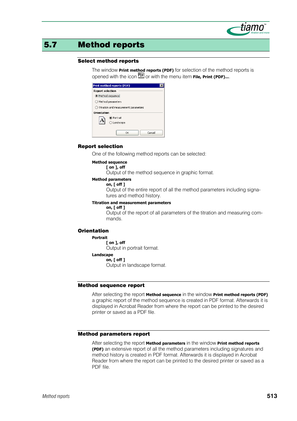 7 method reports | Metrohm tiamo 1.0 Manual User Manual | Page 537 / 714