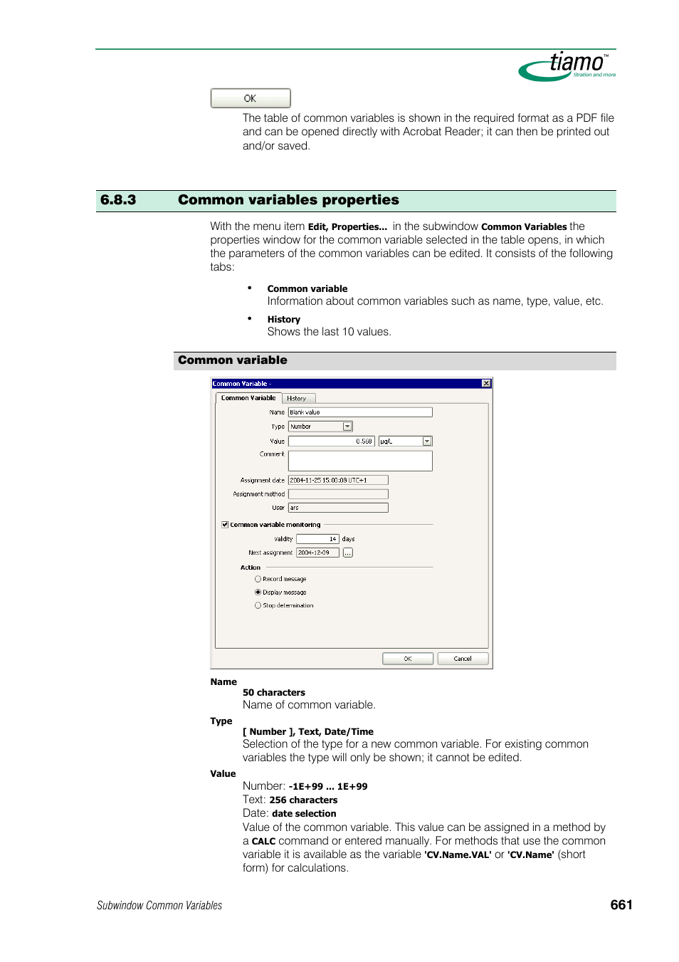3 common variables properties | Metrohm tiamo 1.0 Manual User Manual | Page 685 / 714