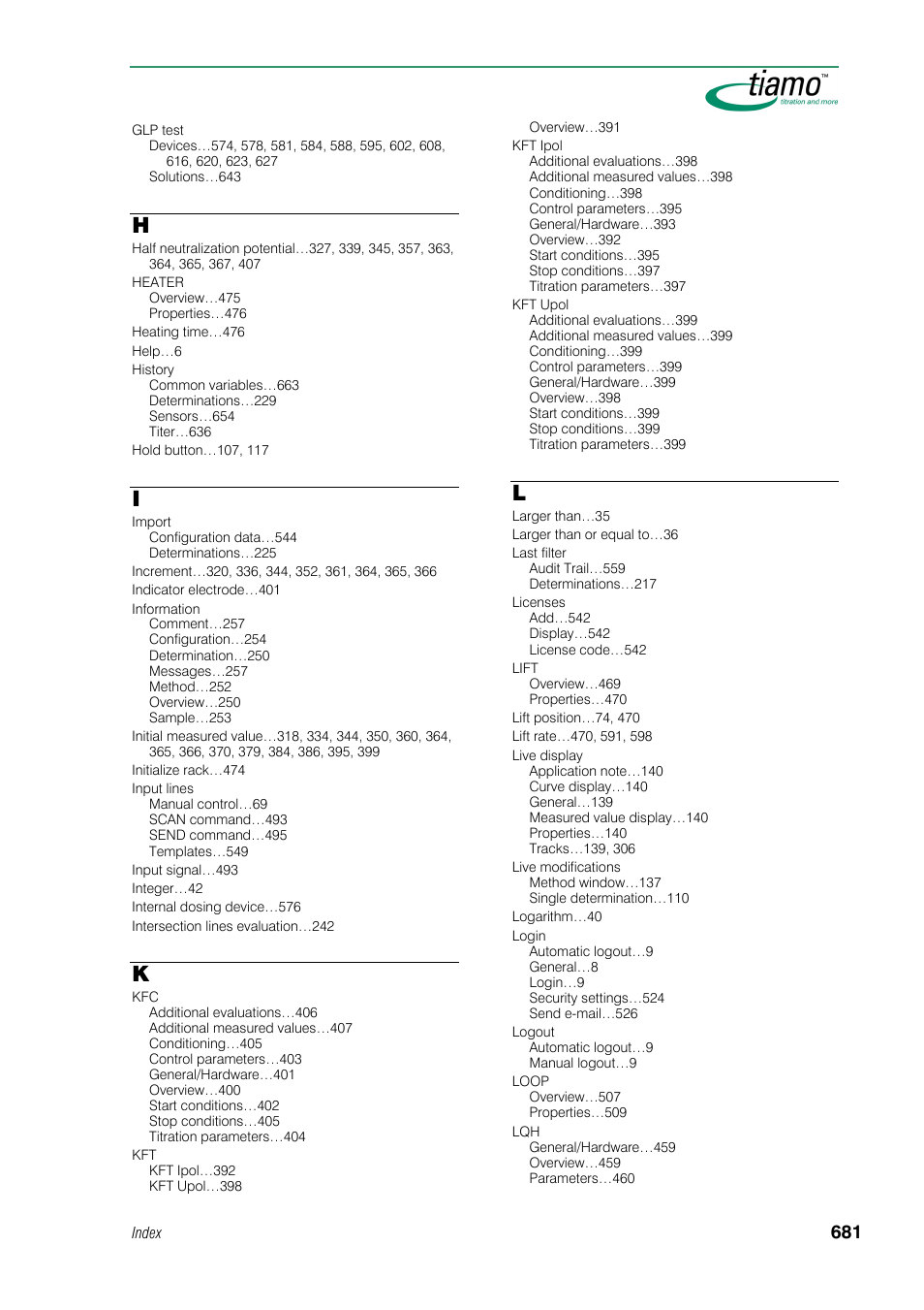 Metrohm tiamo 1.0 Manual User Manual | Page 705 / 714