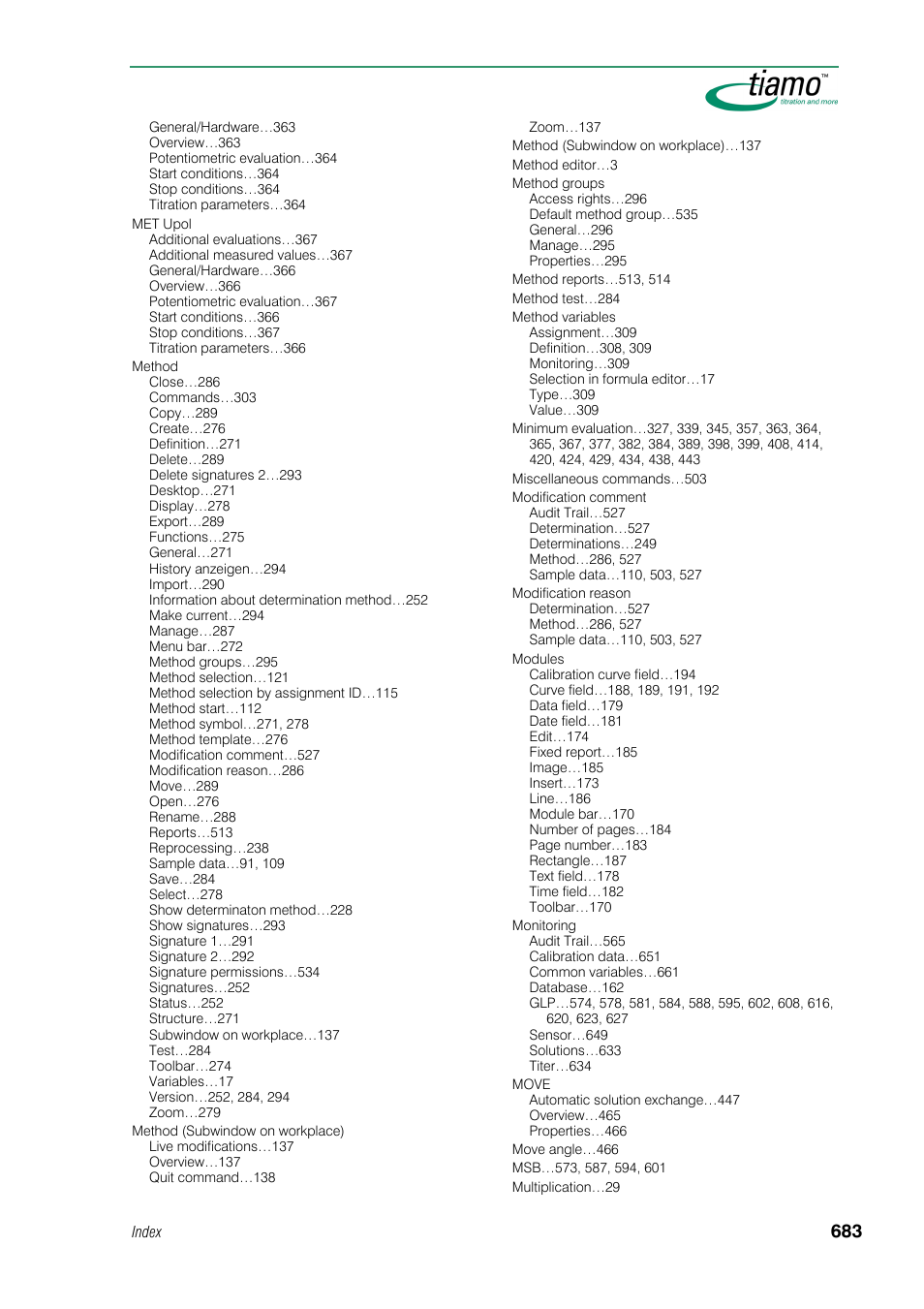 Metrohm tiamo 1.0 Manual User Manual | Page 707 / 714