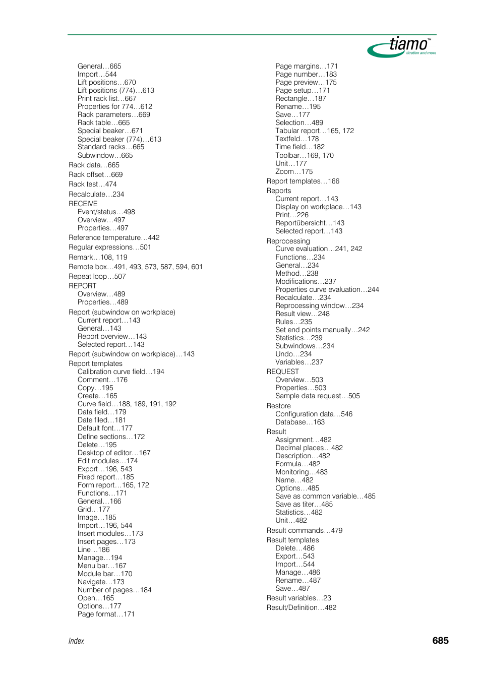 Metrohm tiamo 1.0 Manual User Manual | Page 709 / 714