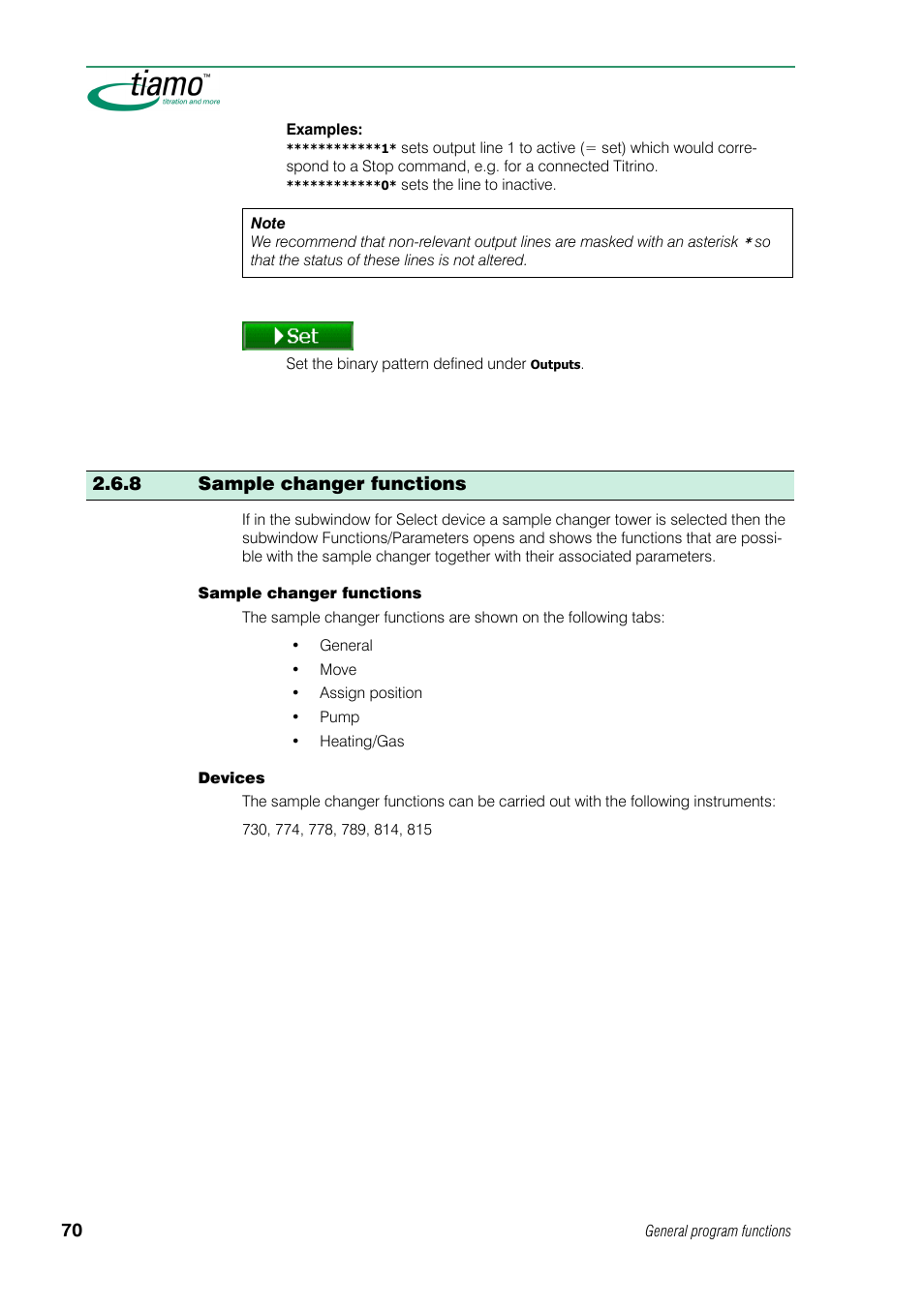 8 sample changer functions | Metrohm tiamo 1.0 Manual User Manual | Page 94 / 714