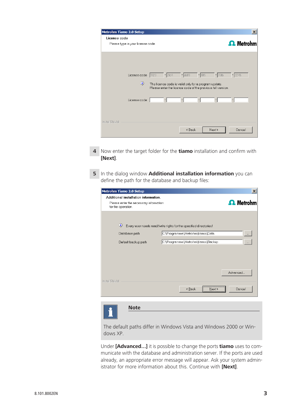 Metrohm tiamo 2.0 Installation User Manual | Page 3 / 13