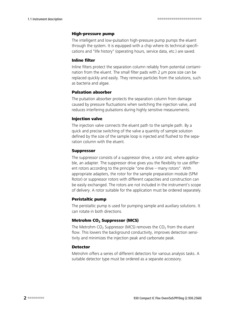 Metrohm 930 Compact IC Flex Oven/SeS/PP/Deg User Manual | Page 12 / 124