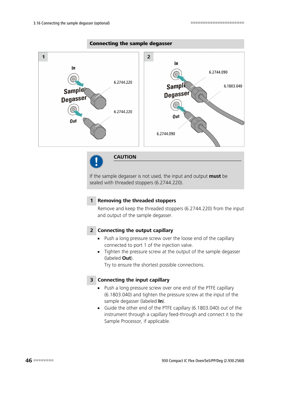 Metrohm 930 Compact IC Flex Oven/SeS/PP/Deg User Manual | Page 56 / 124