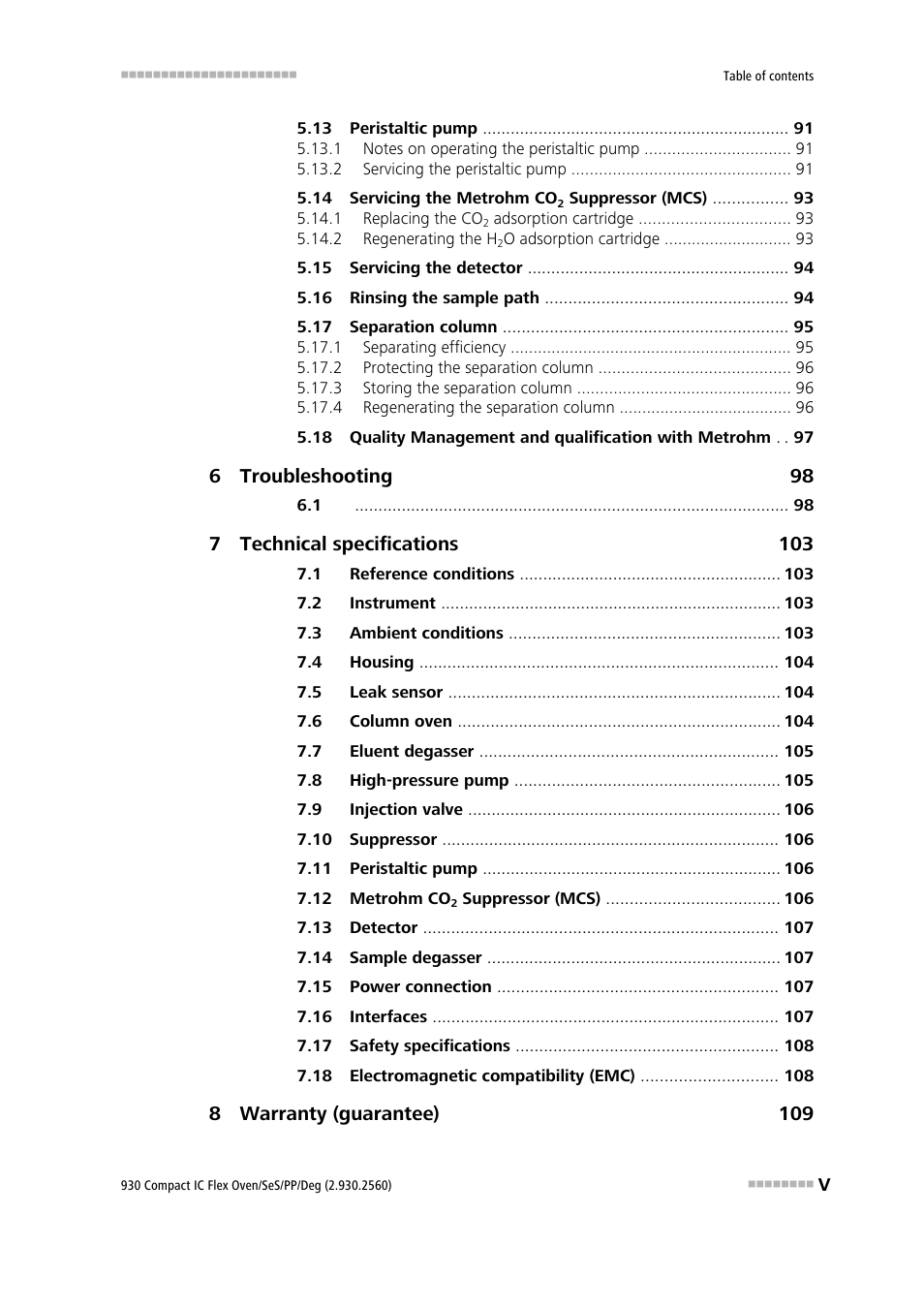 Metrohm 930 Compact IC Flex Oven/SeS/PP/Deg User Manual | Page 7 / 124