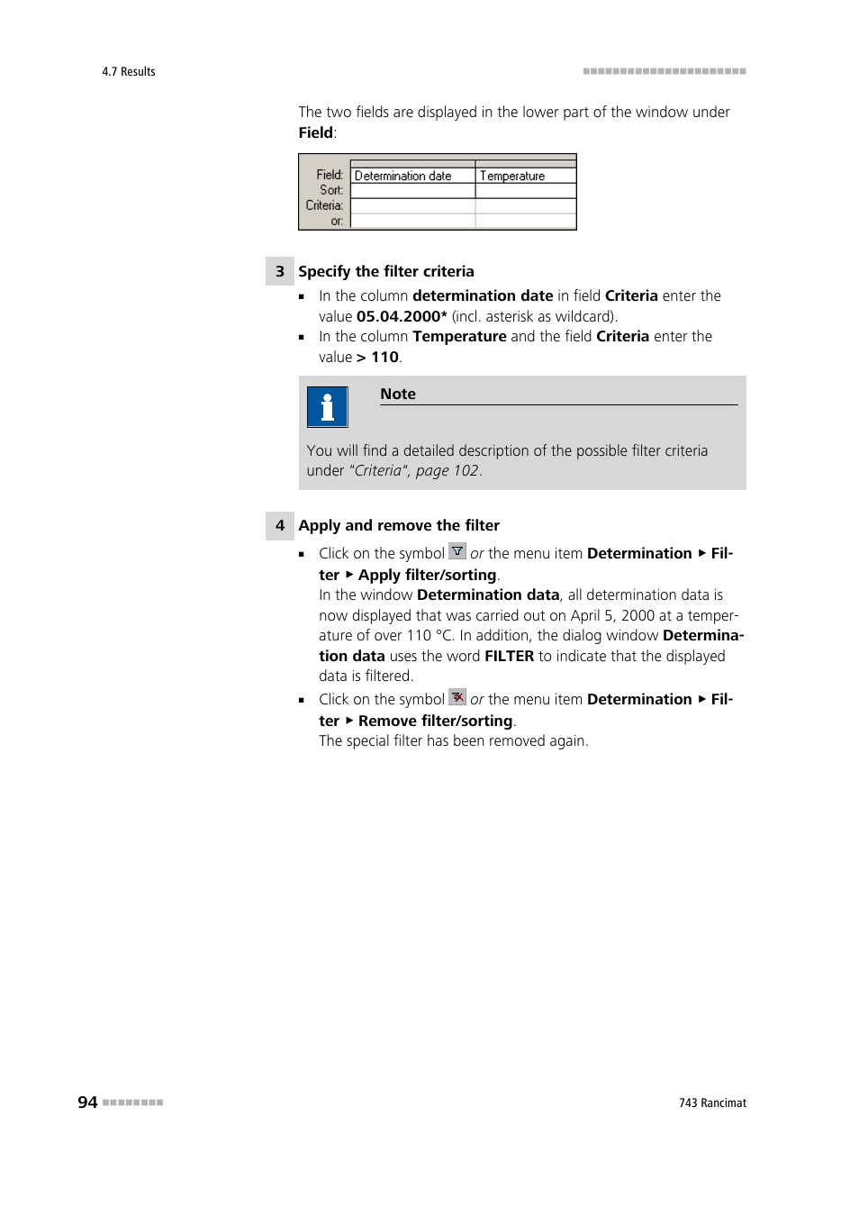 Metrohm 743 Rancimat User Manual | Page 102 / 197