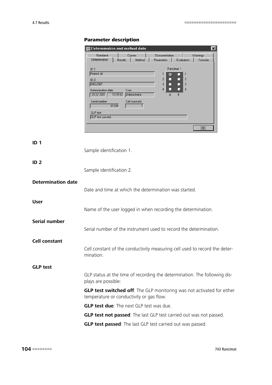 Metrohm 743 Rancimat User Manual | Page 112 / 197