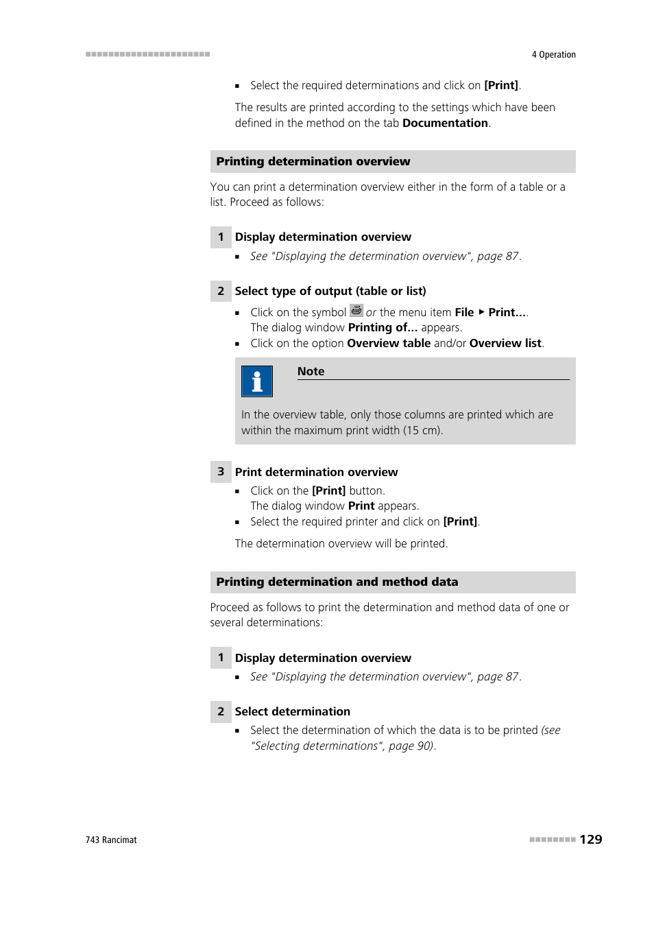 Metrohm 743 Rancimat User Manual | Page 137 / 197