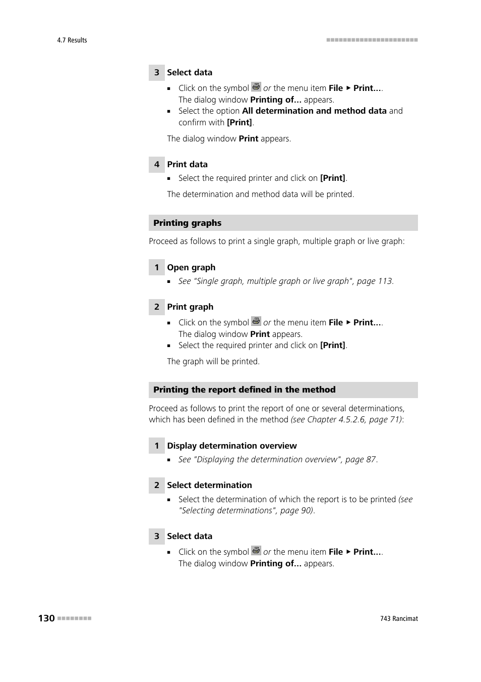 Metrohm 743 Rancimat User Manual | Page 138 / 197