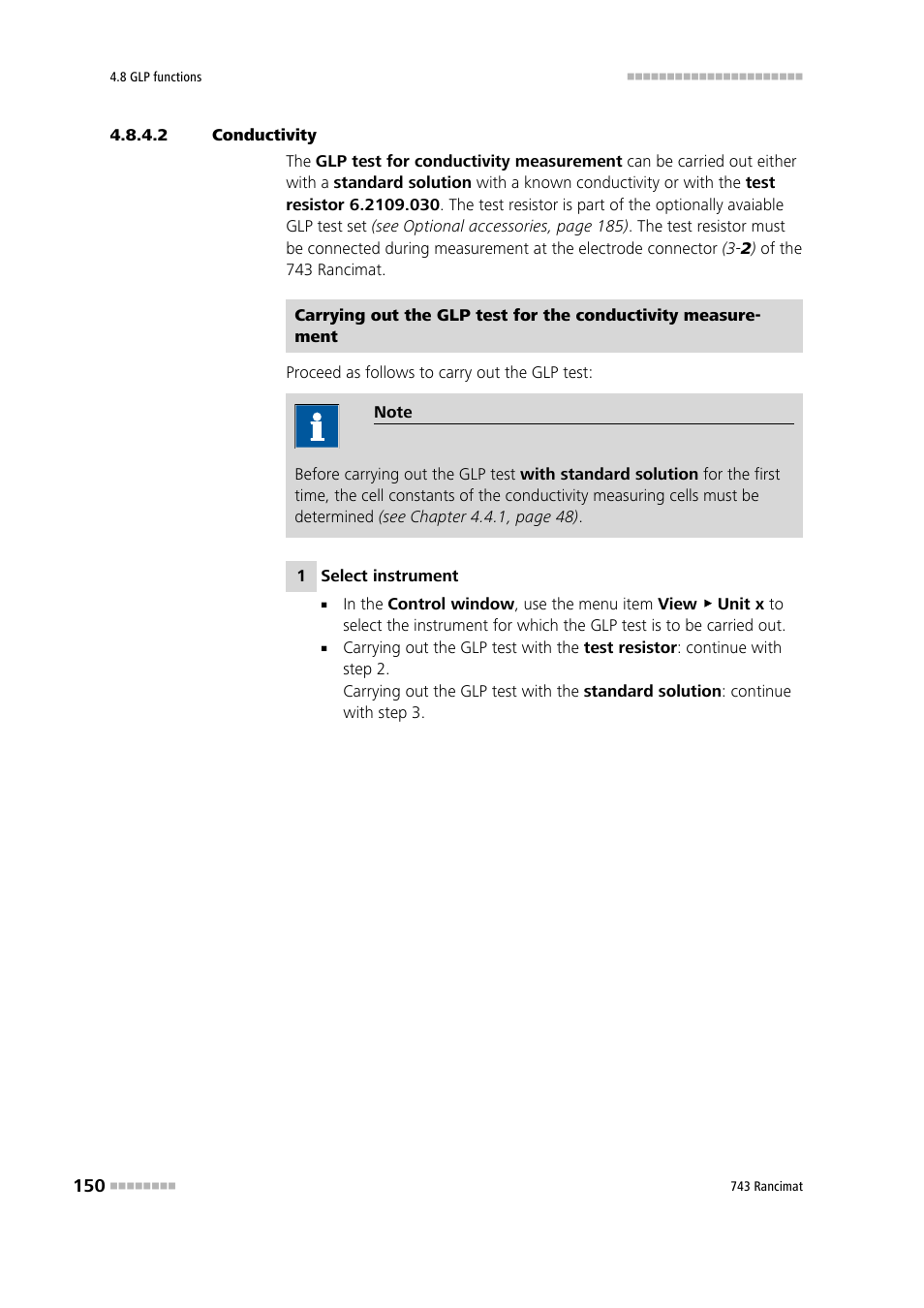 2 conductivity | Metrohm 743 Rancimat User Manual | Page 158 / 197